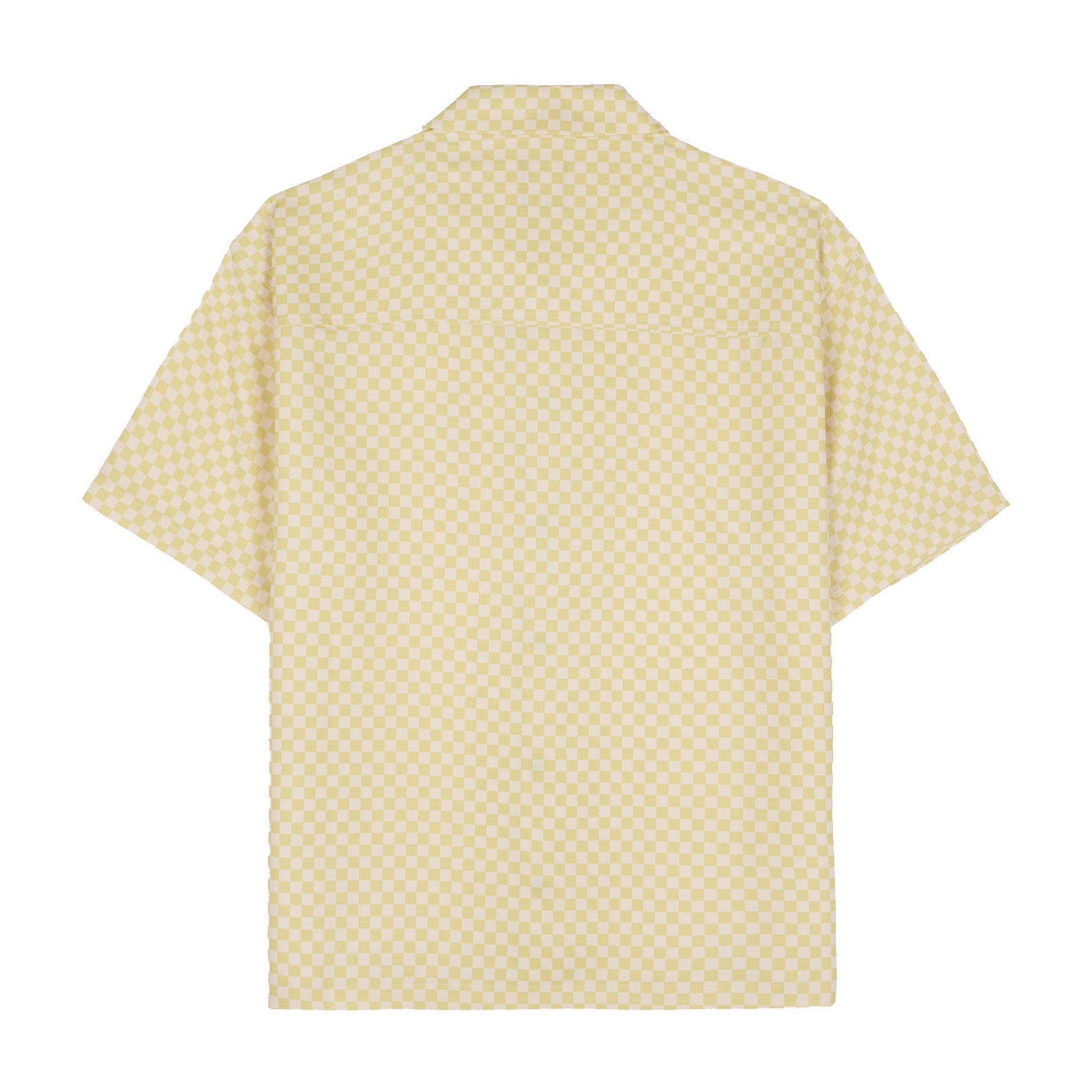 Brain Dead Micro Check Short Sleeve Snap Shirt (Key Lime) - August Shop