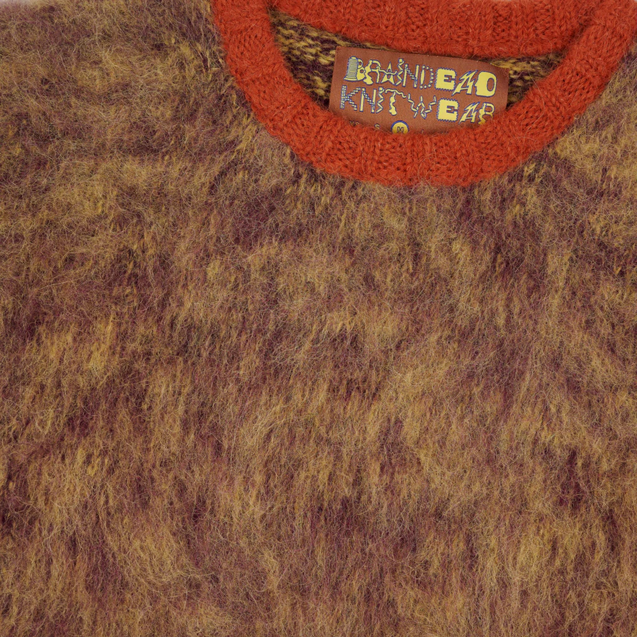 Brain Dead Marled Alpaca Crewneck Sweater (Mocha) - August Shop