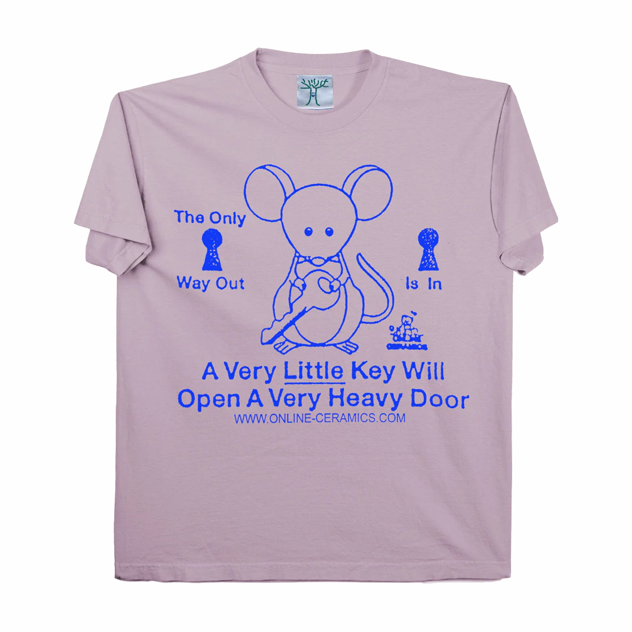 Online Ceramics The Only Way Out Is In Tee (Purple) - August Shop