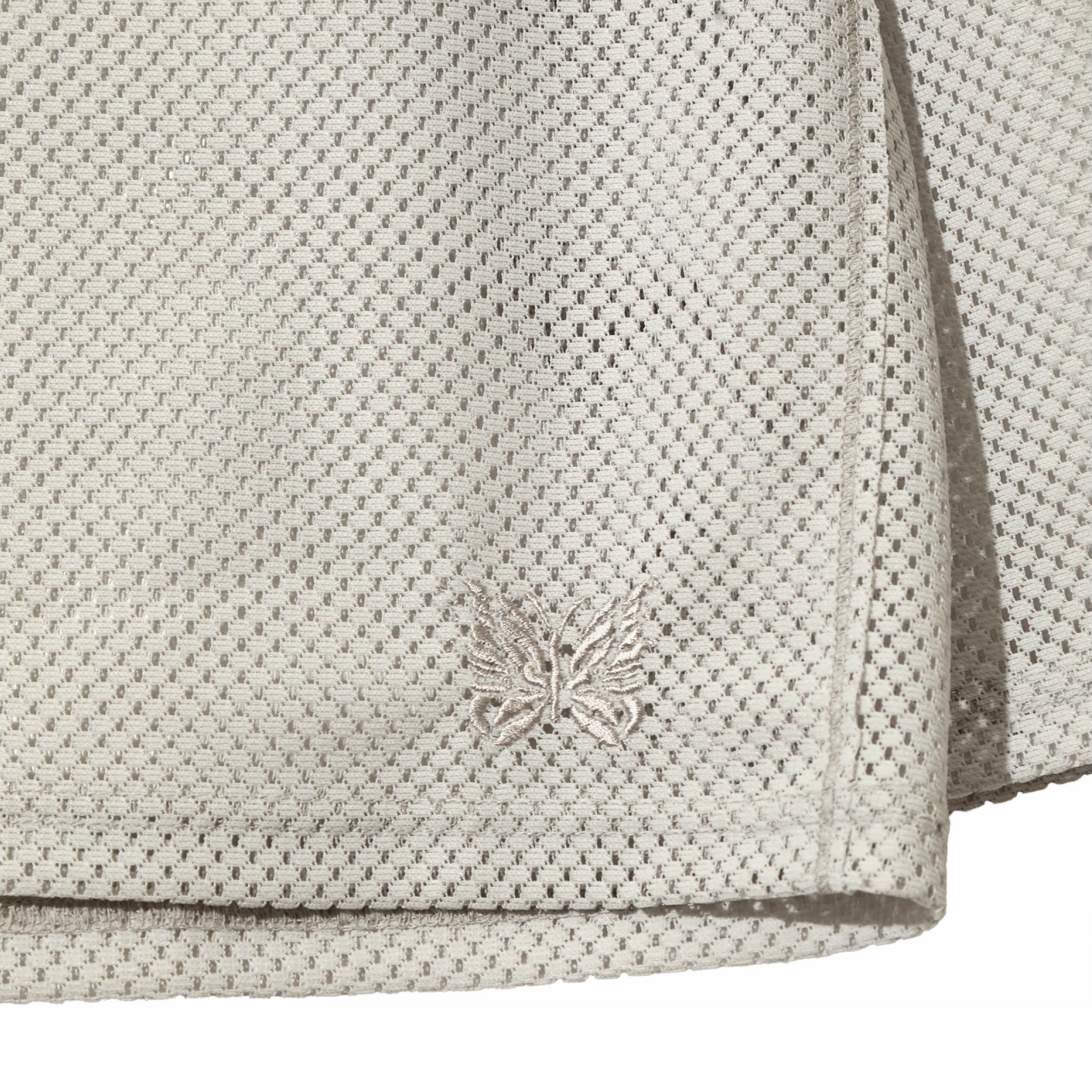Needles L/S U-Neck Tee - Geometric Raschel Lace (Grey) - August Shop