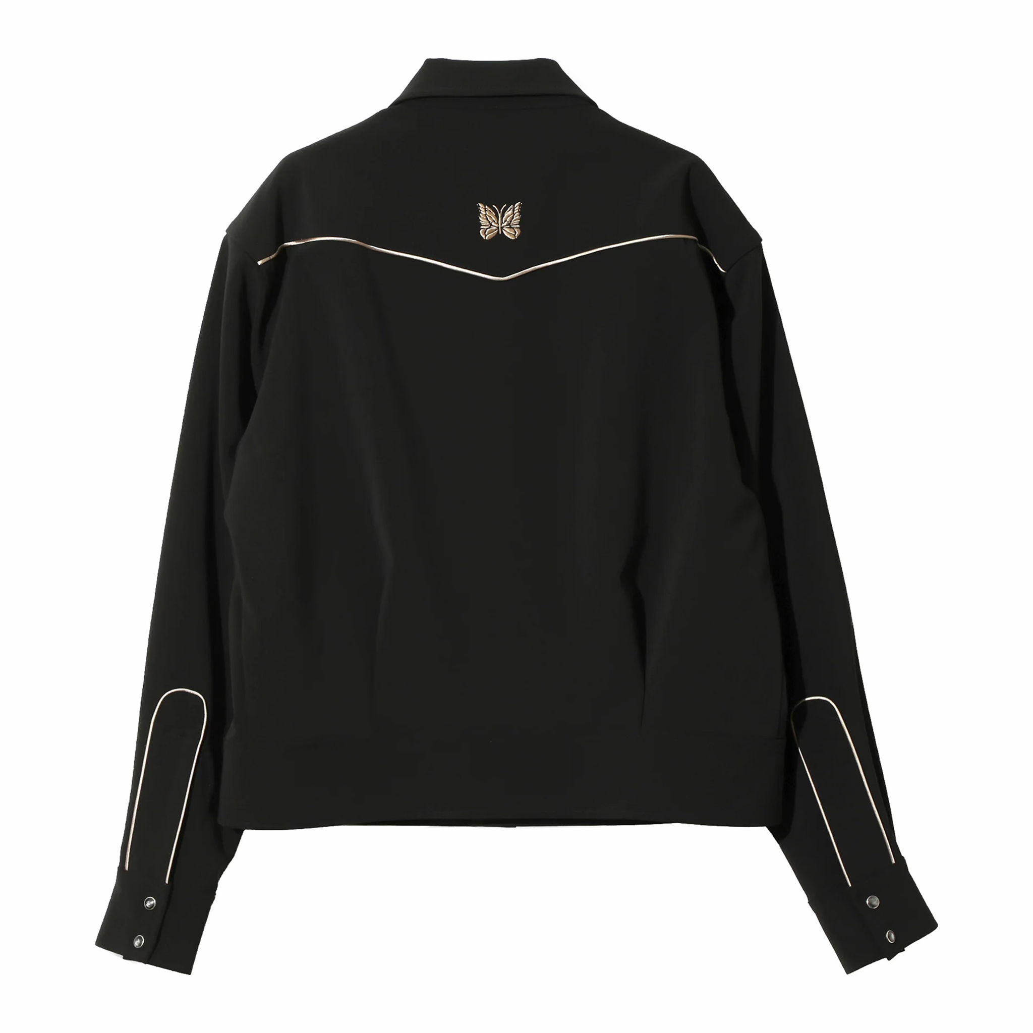 Needles Piping Cowboy Jacket - Poly Double Cloth (Black/Gold) - August Shop