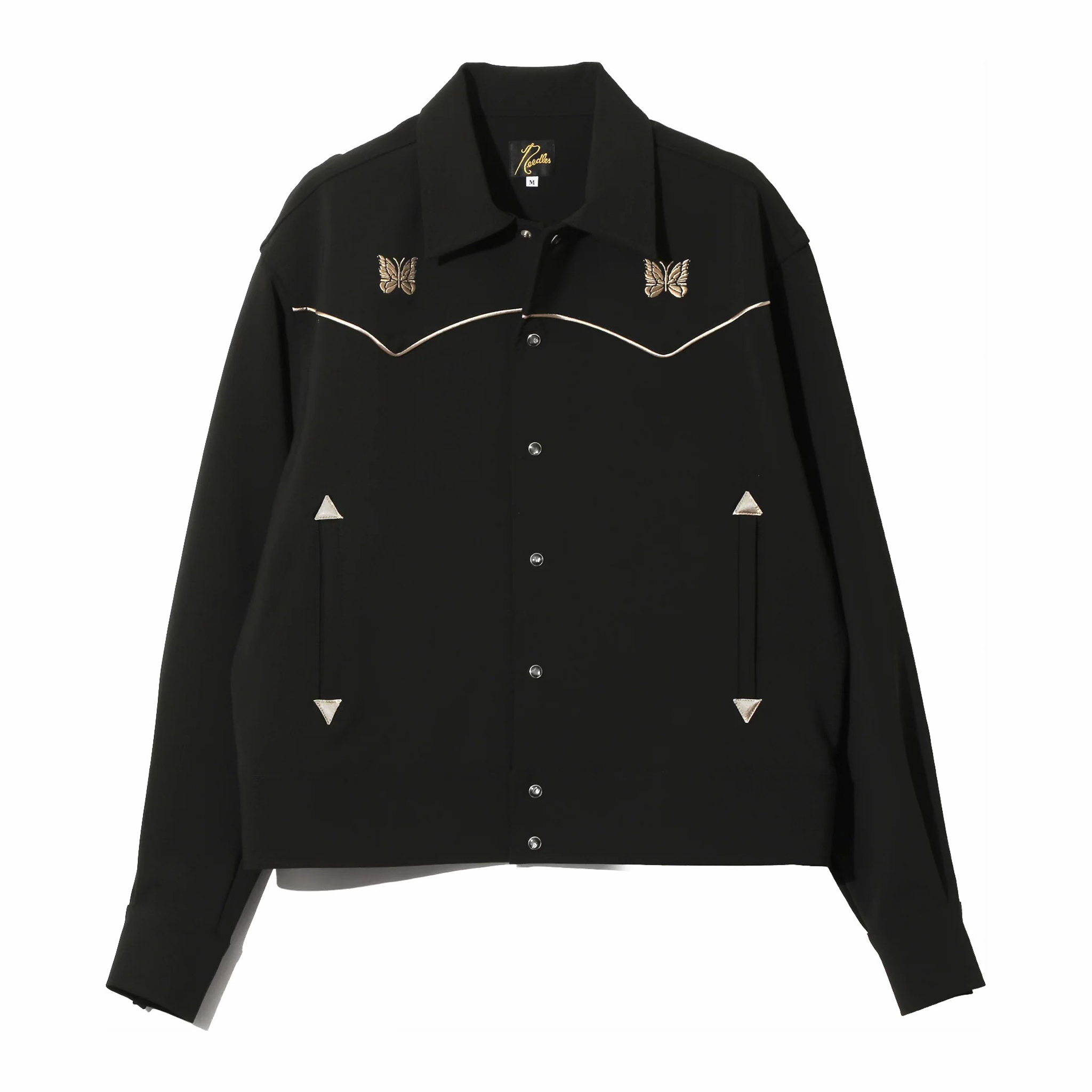 Needles Piping Cowboy Jacket - Poly Double Cloth (Black/Gold) - August Shop