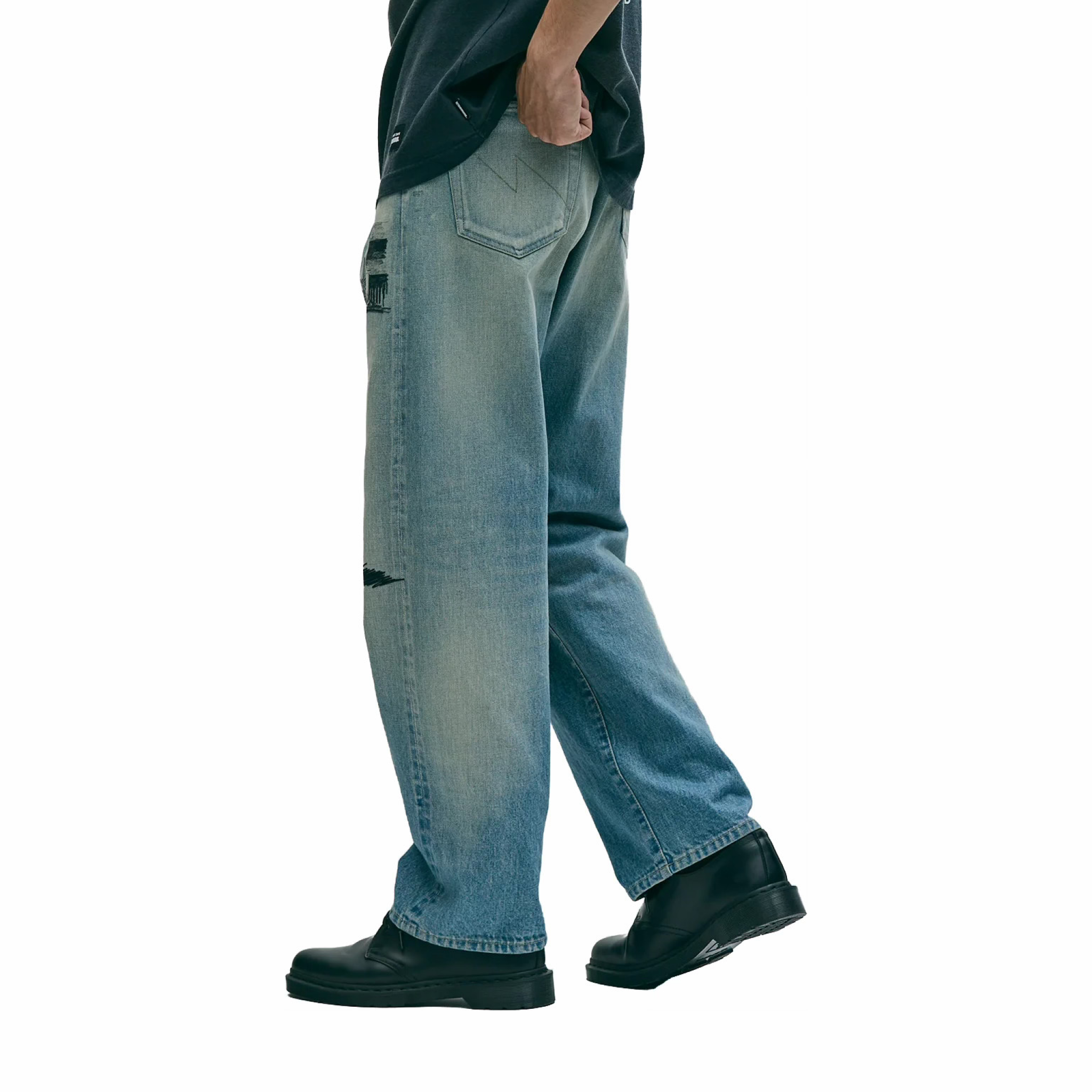 Neighborhood x OOTD . Washed DP Basic Denim Pants (Indigo) – August Neighborhood x OOTD . Washed DP Basic Denim Pants (Indigo) – August