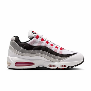 Nike Men's Air Max 95 Big Bubble Premium "Comet" (White/Comet Red-Neutral Grey-Medium Grey) - August Shop