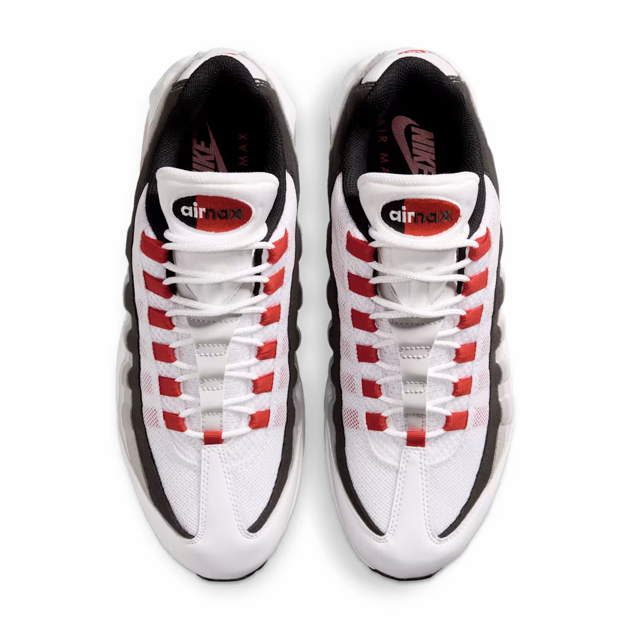 Nike Men's Air Max 95 Big Bubble Premium "Comet" (White/Comet Red-Neutral Grey-Medium Grey) - August Shop