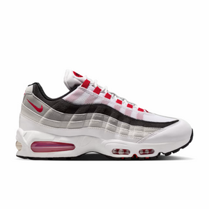 Nike Men's Air Max 95 Big Bubble Premium "Comet" (White/Comet Red-Neutral Grey-Medium Grey) - August Shop