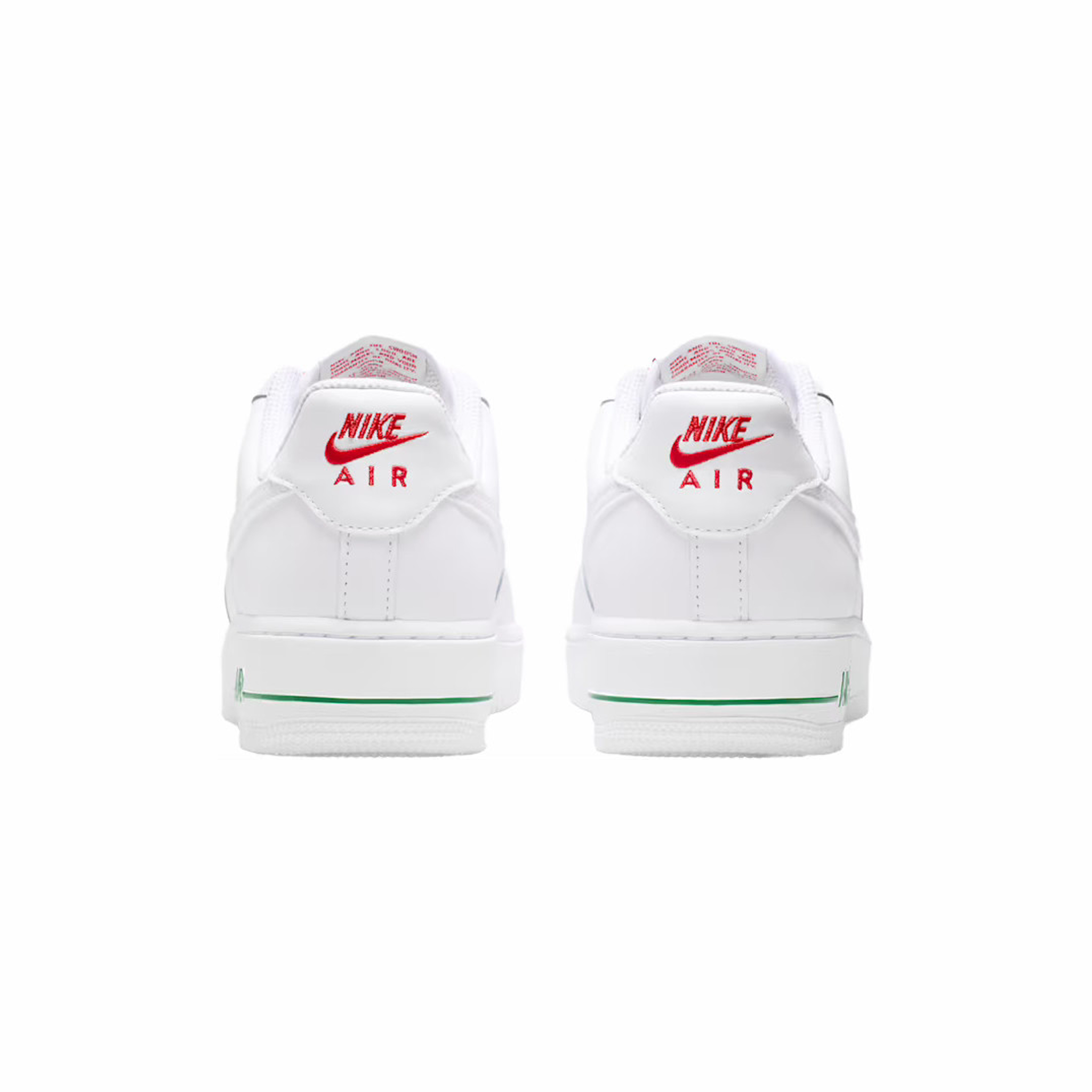 Nike Women's Air Force 1 '07 SE (White/White-Sport Red-Pine Green) - August Shop