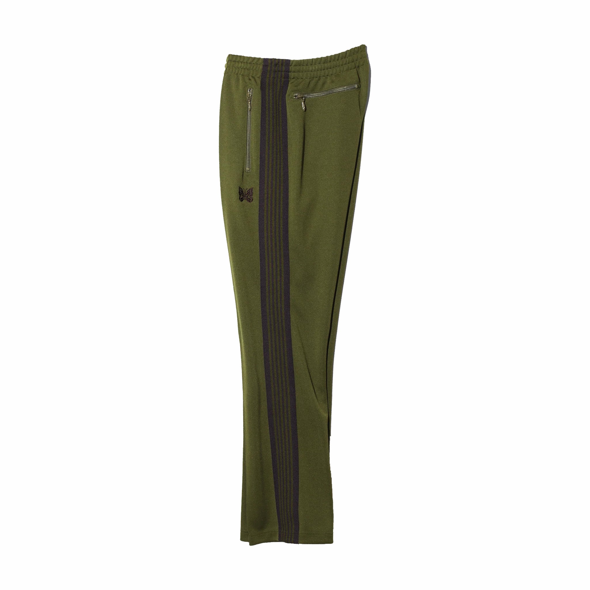 Needles Narrow Track Pant (Poly Smooth/Olive) - August Shop