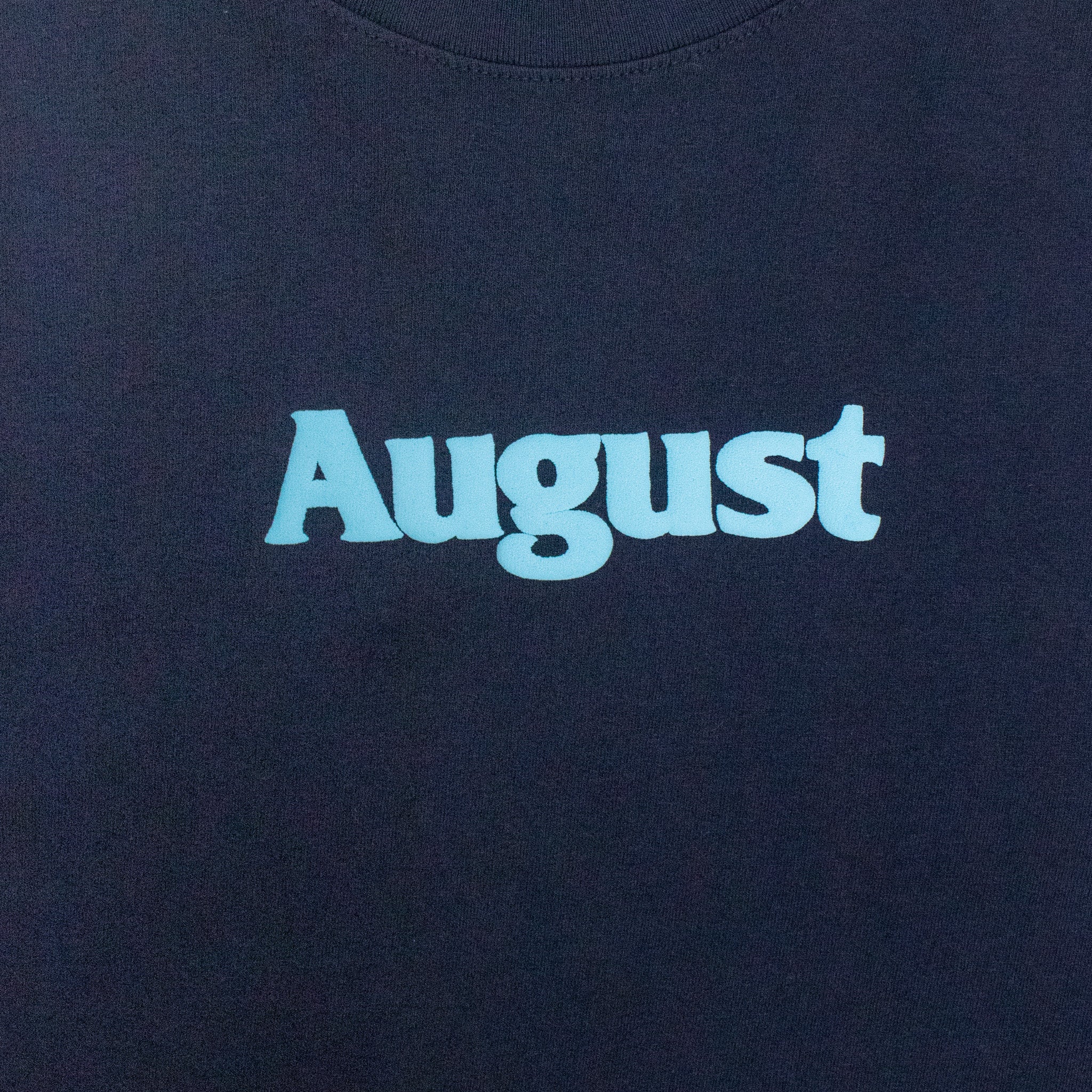 August Puff Logo T-Shirt (Navy) - August Shop