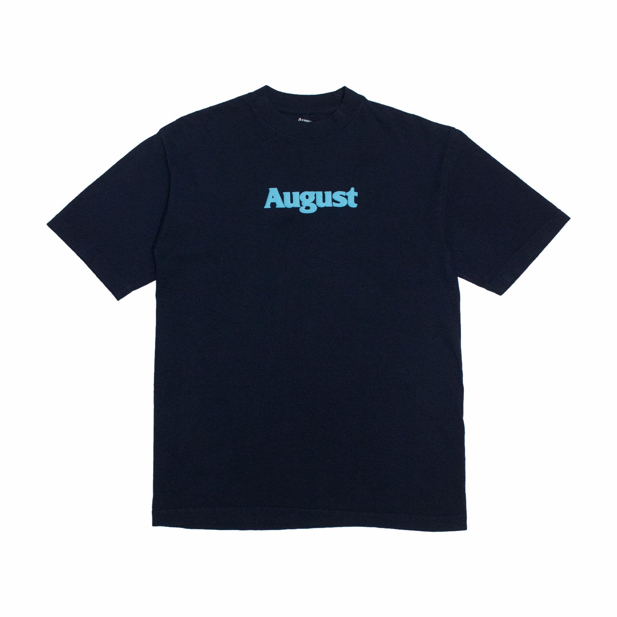 August Puff Logo T-Shirt (Navy) - August Shop