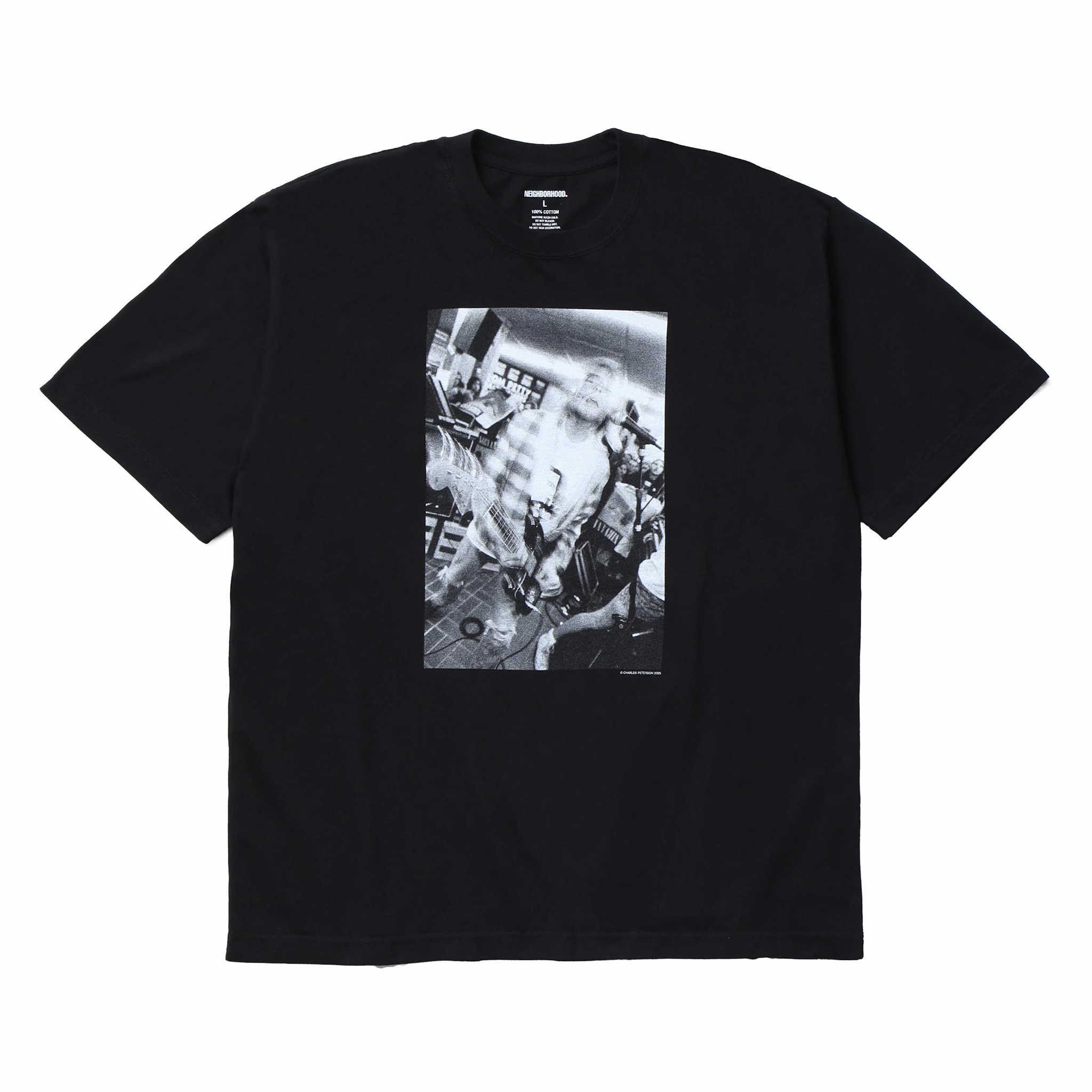 Neighborhood x Charles Peterson . Tee SS-5 (Black) – August