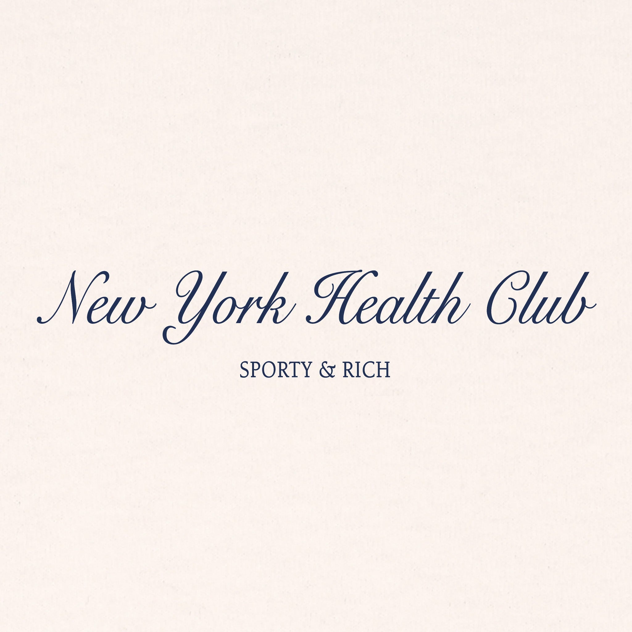 Sporty &amp; Rich NY Health Club Sweatpant (Cream/Navy) - August Shop