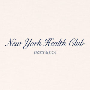 Sporty & Rich NY Health Club Sweatpant (Cream/Navy) - August Shop