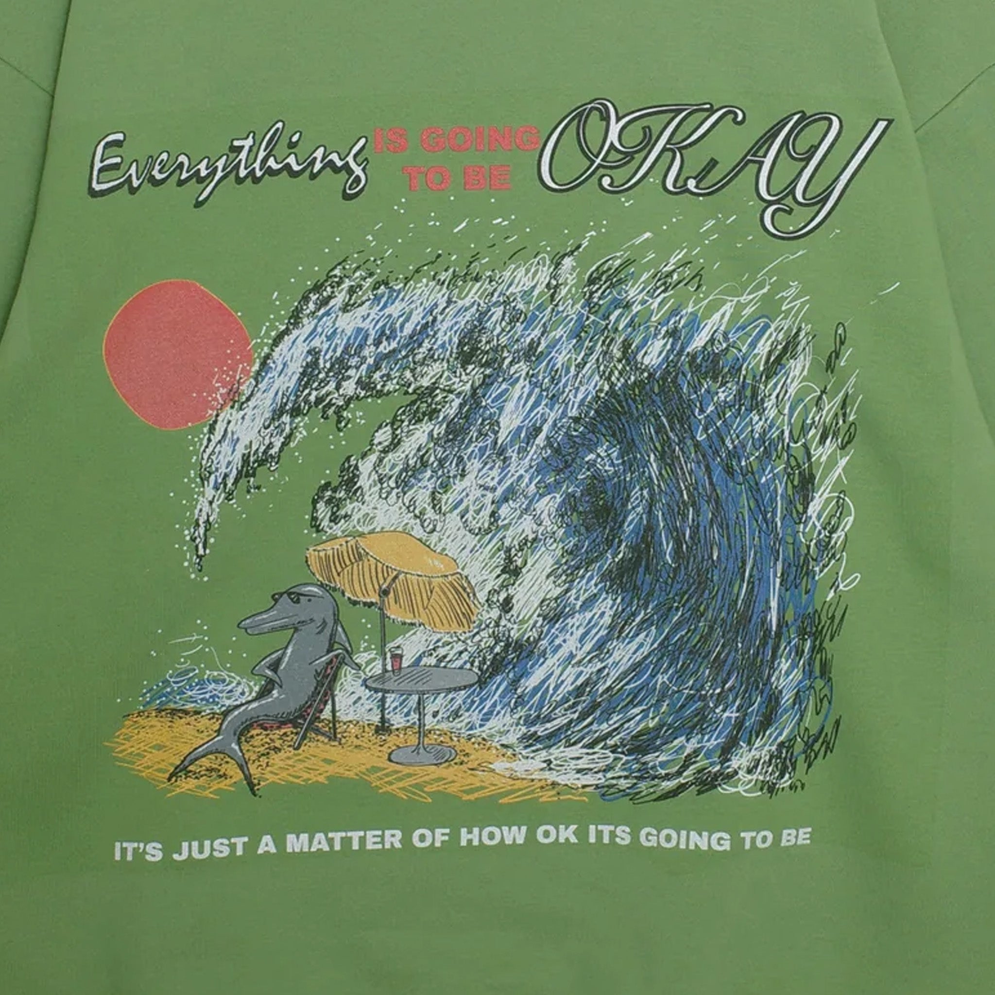 Jungles Everythings OK Crewneck (Green) - August Shop