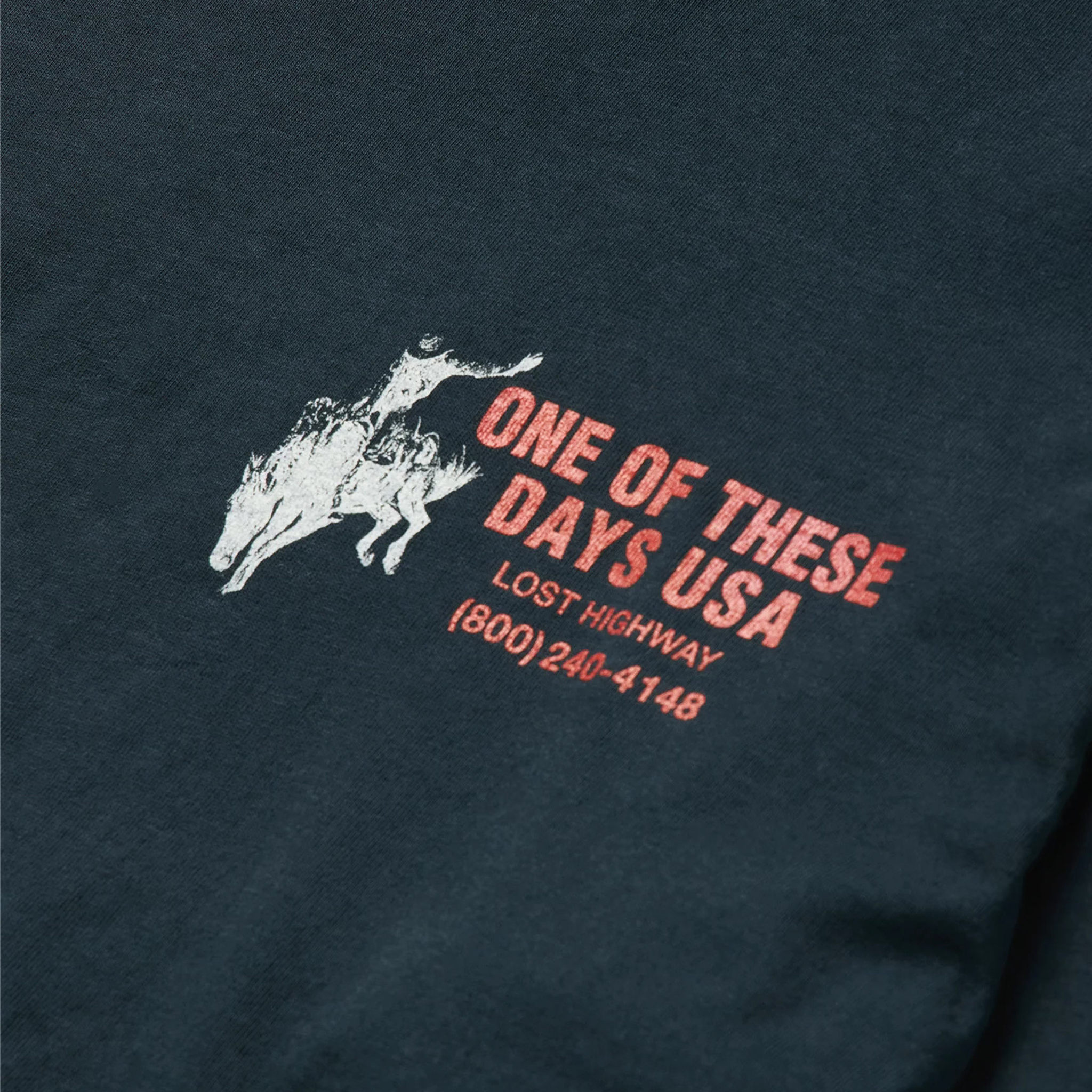 One Of These Days Break On Through Long Sleeve T-Shirt (Black) - August Shop