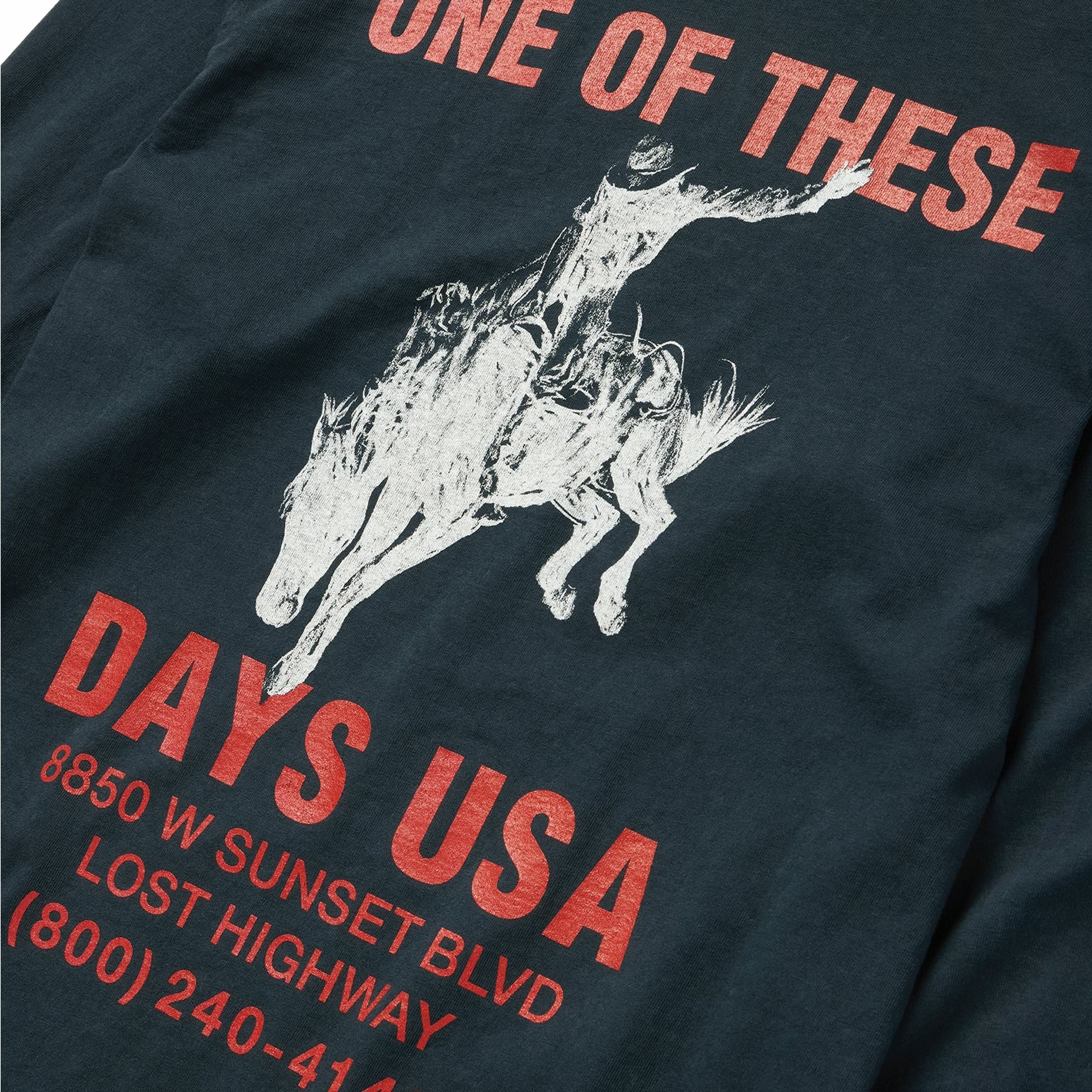 One Of These Days Break On Through Long Sleeve T-Shirt (Black) - August Shop