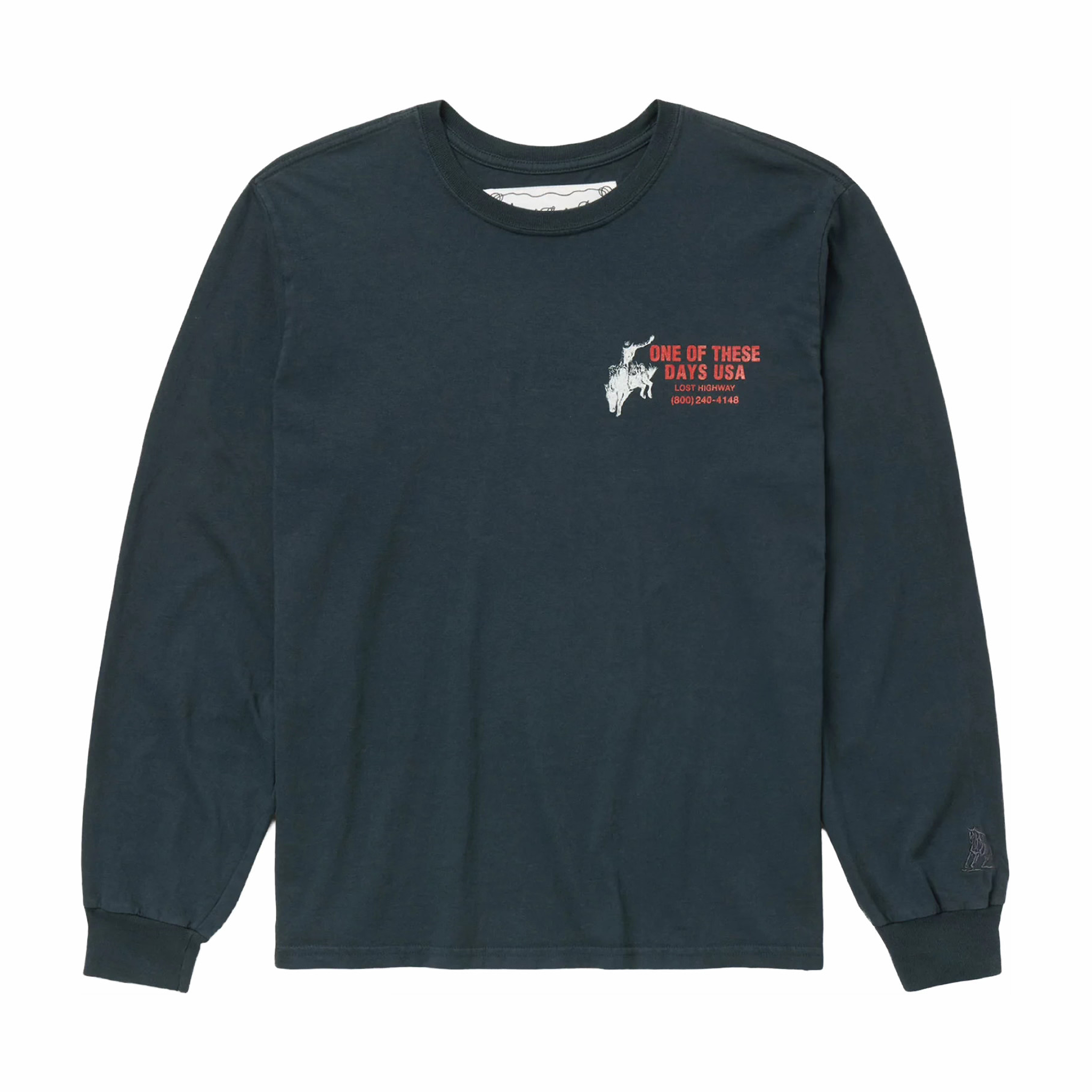 One Of These Days Break On Through Long Sleeve T-Shirt (Black) - August Shop