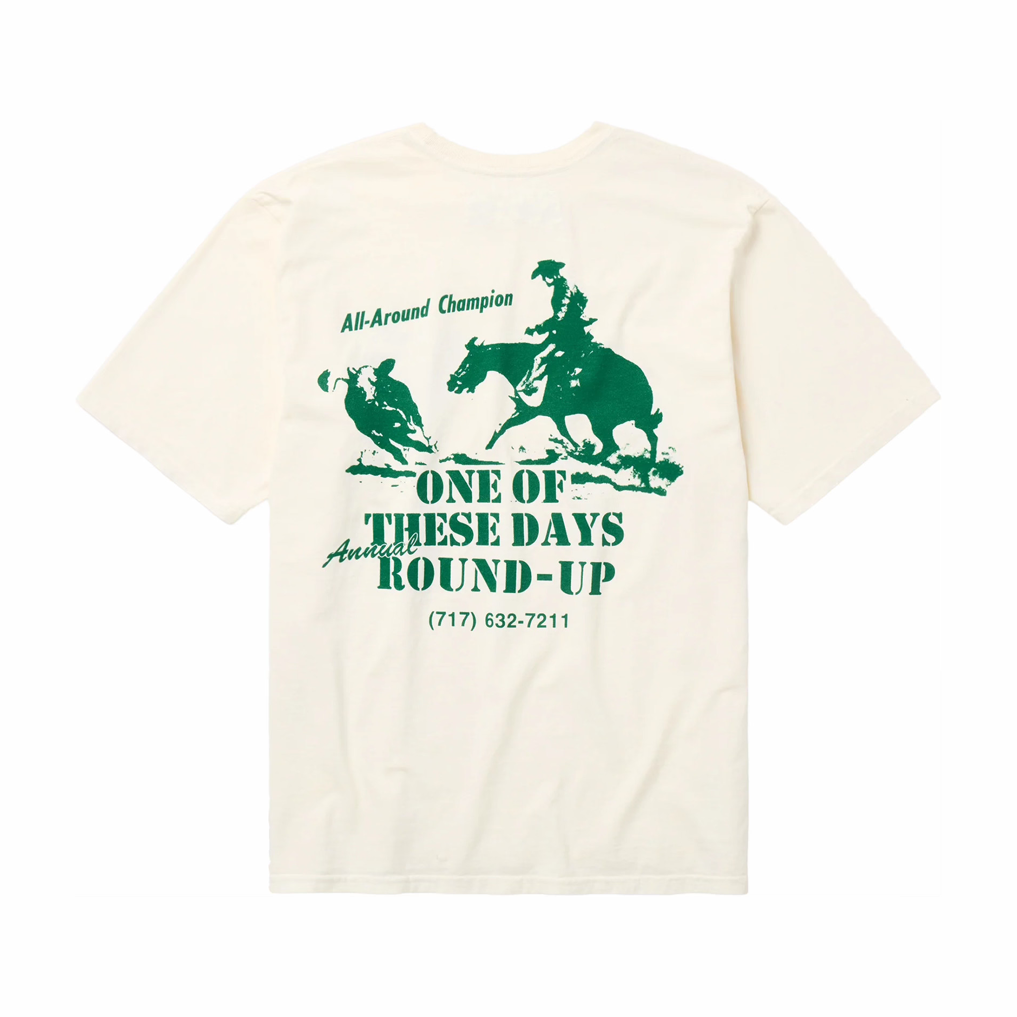 One Of These Days Round Up T-Shirt (Bone) - August Shop
