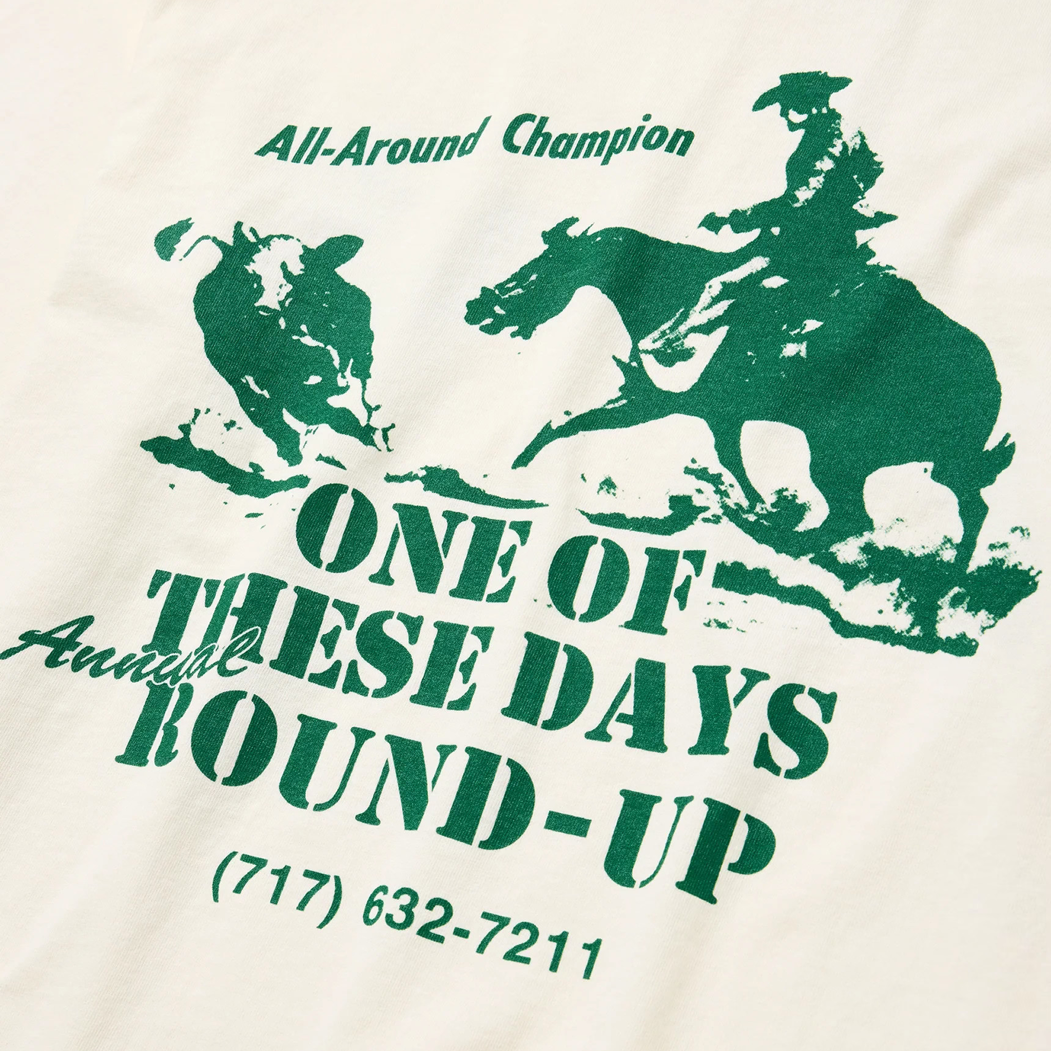 One Of These Days Round Up T-Shirt (Bone) - August Shop