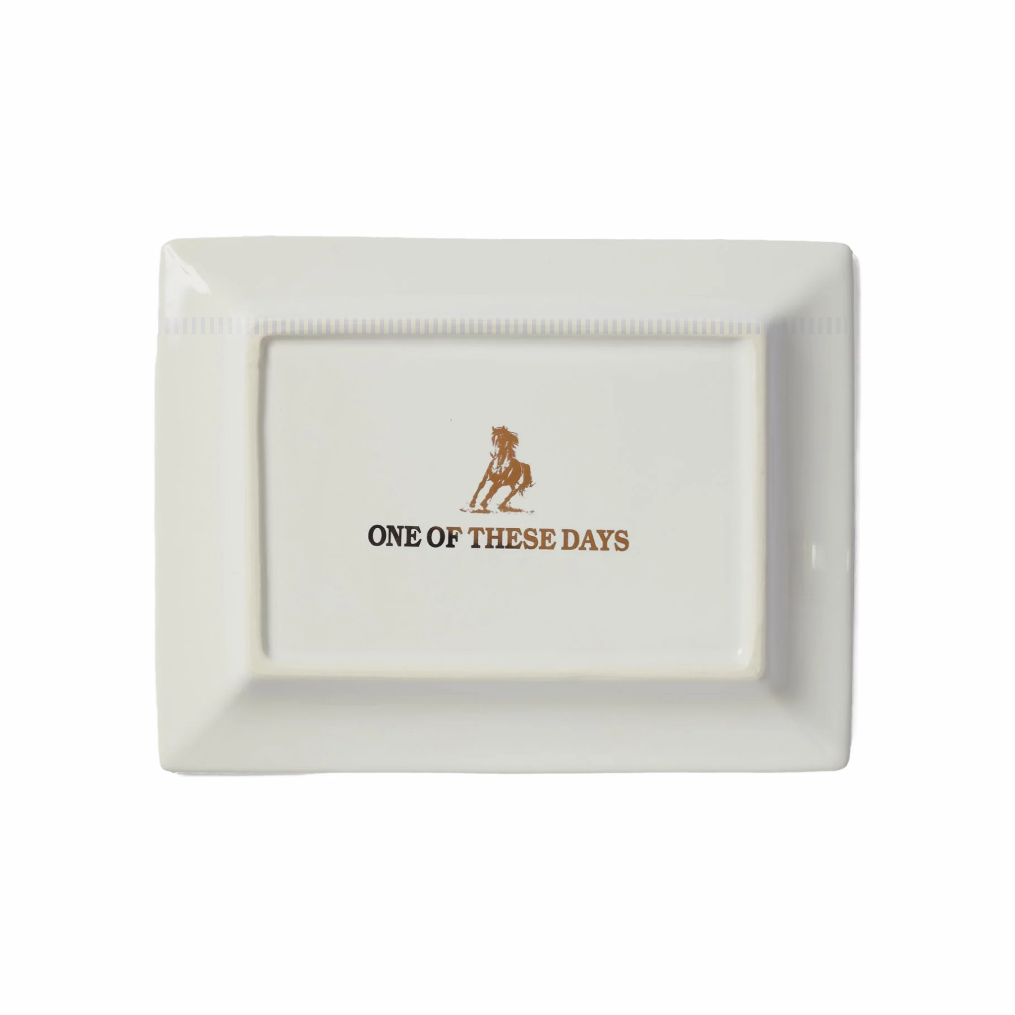 One Of These Days Till The Last Leaf Shall Fall Ceramic Catch Ash Tray (Multi) - August Shop