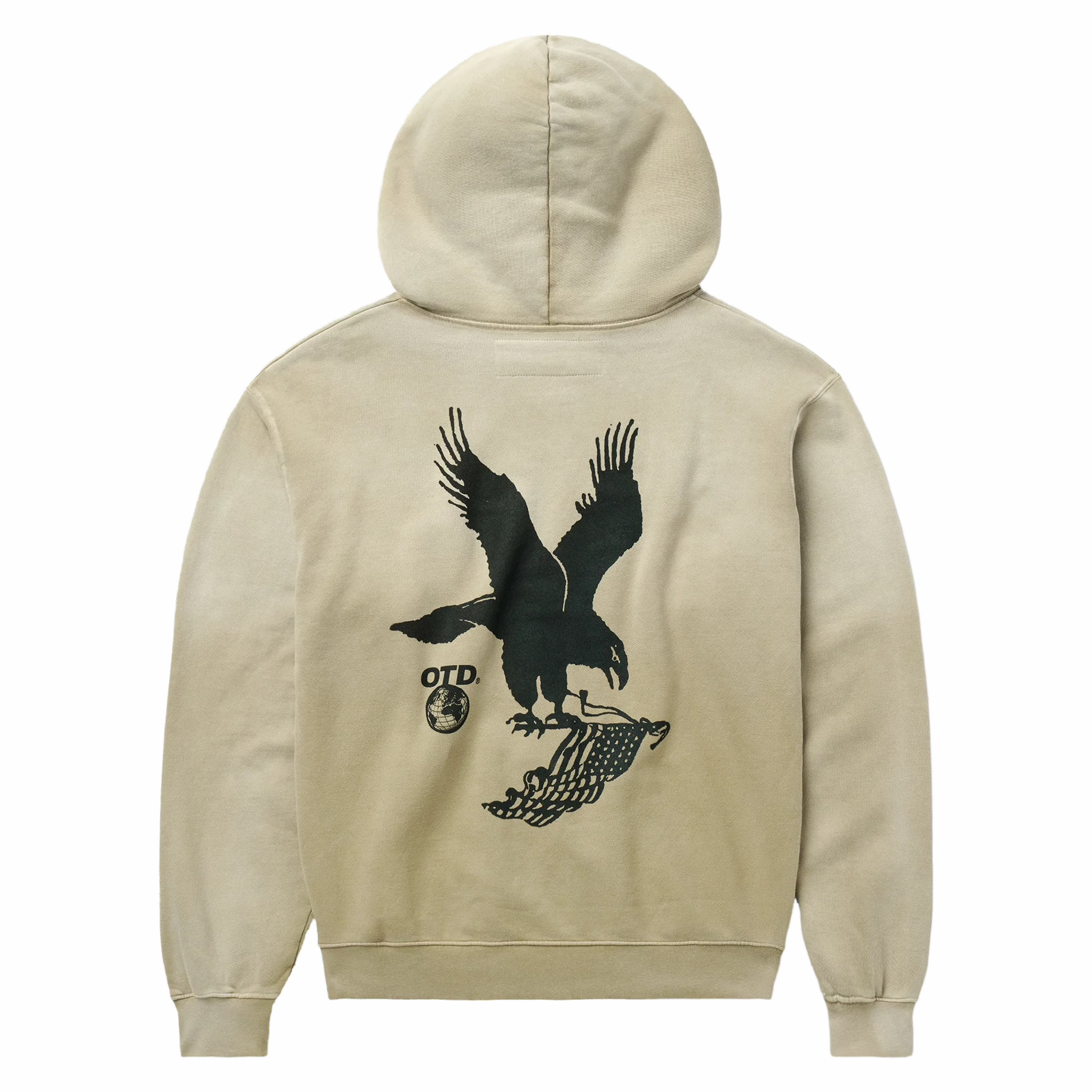One Of These Days Where Eagles Dare Zip Hoodie (Sand) - August Shop