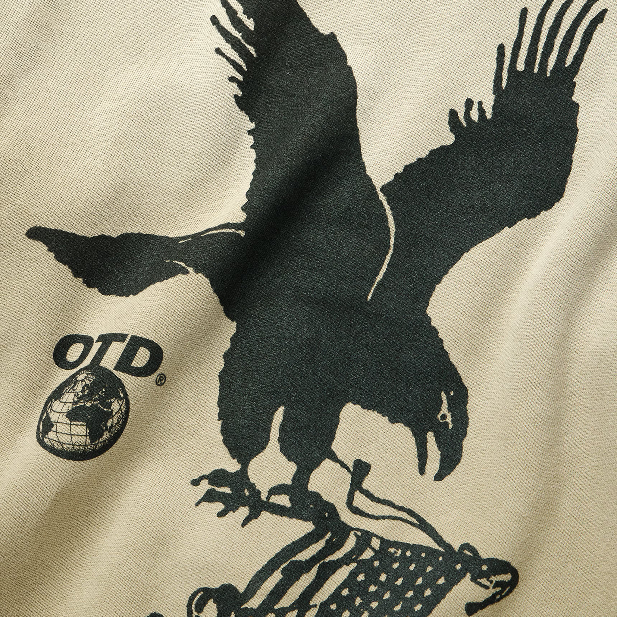 One Of These Days Where Eagles Dare Zip Hoodie (Sand) - August Shop