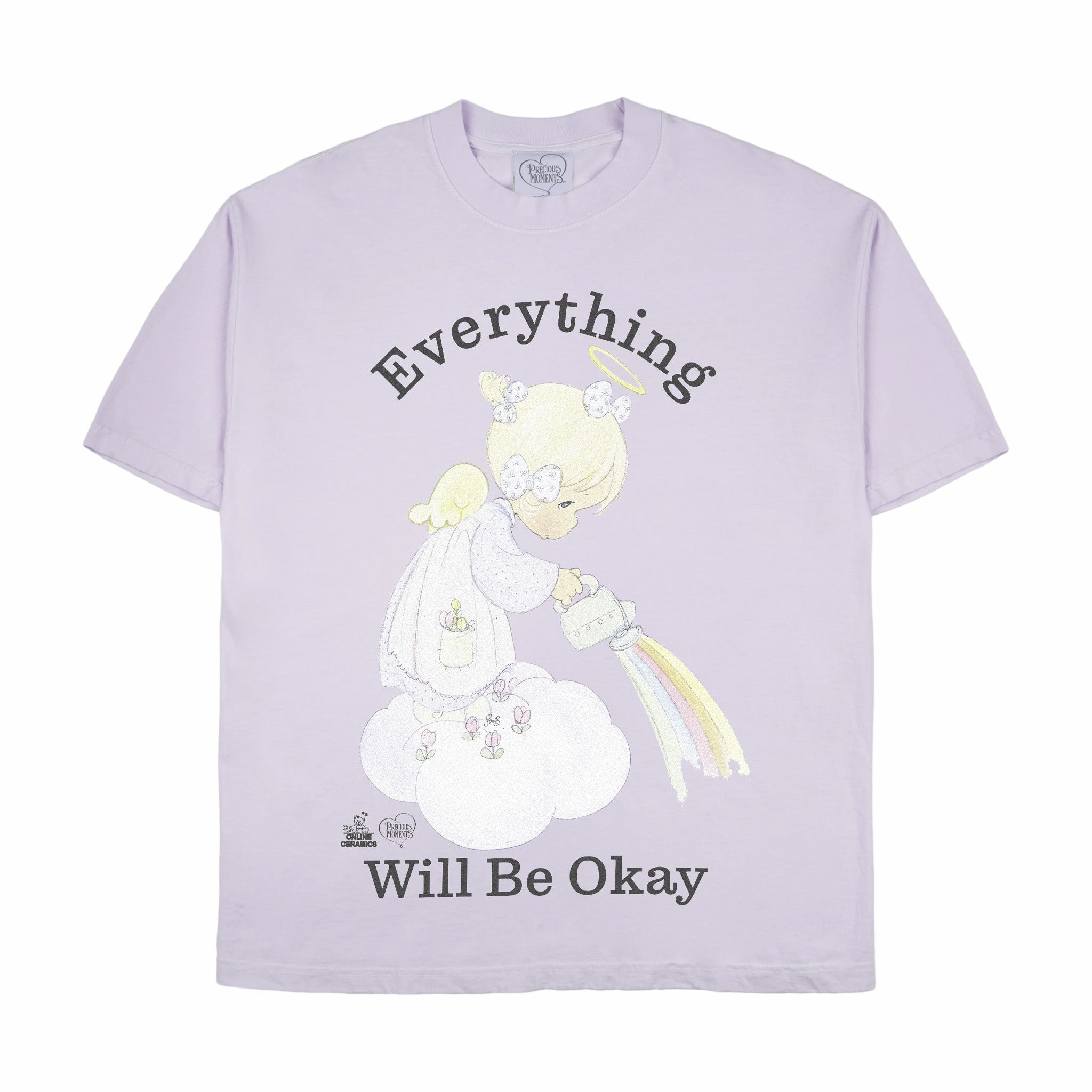 Online Ceramics x Precious Moments &quot;Everything Will Be Ok&quot; Tee (Purple) - August Shop