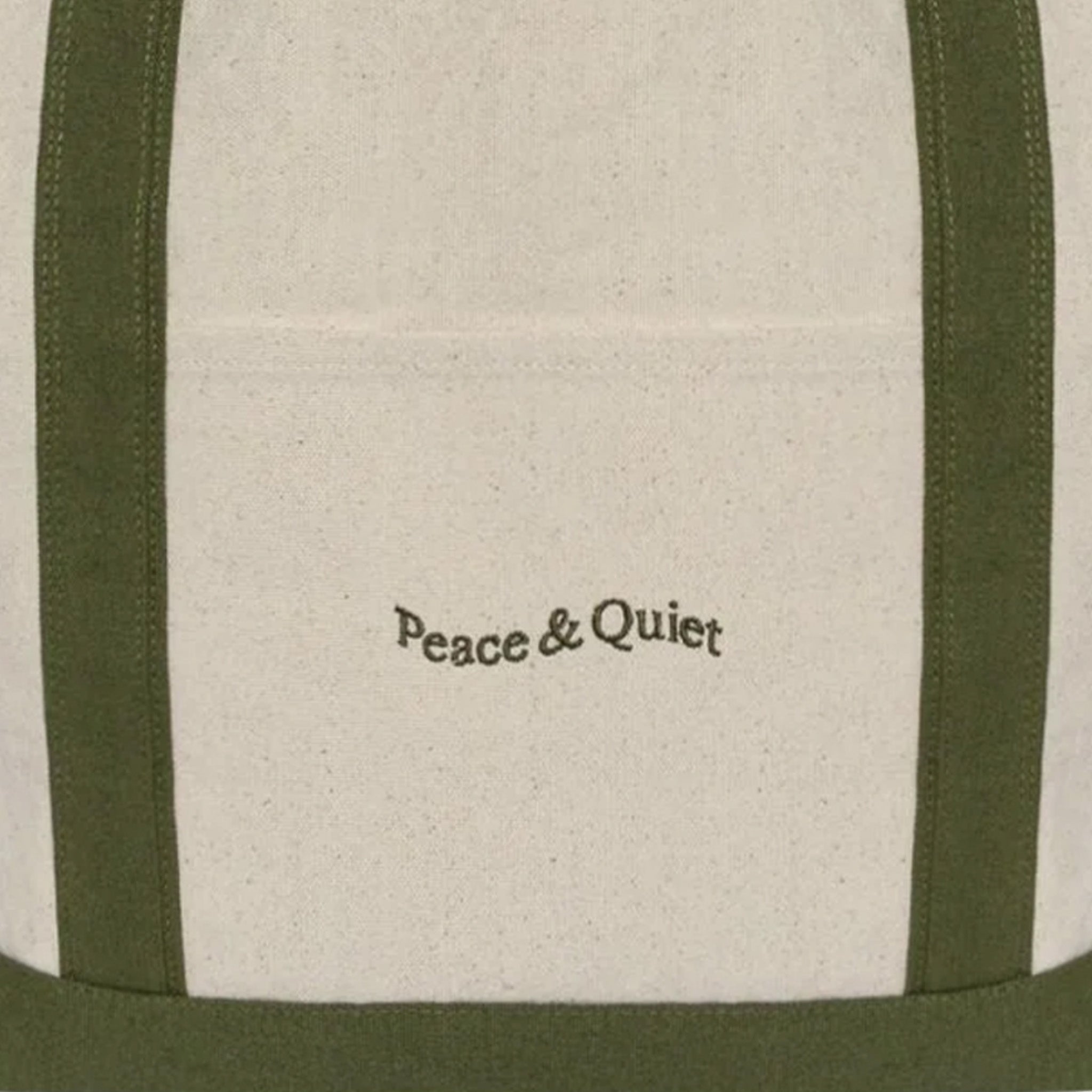 Museum of Peace &amp; Quiet Wordmark Boat Tote (Olive) - August Shop