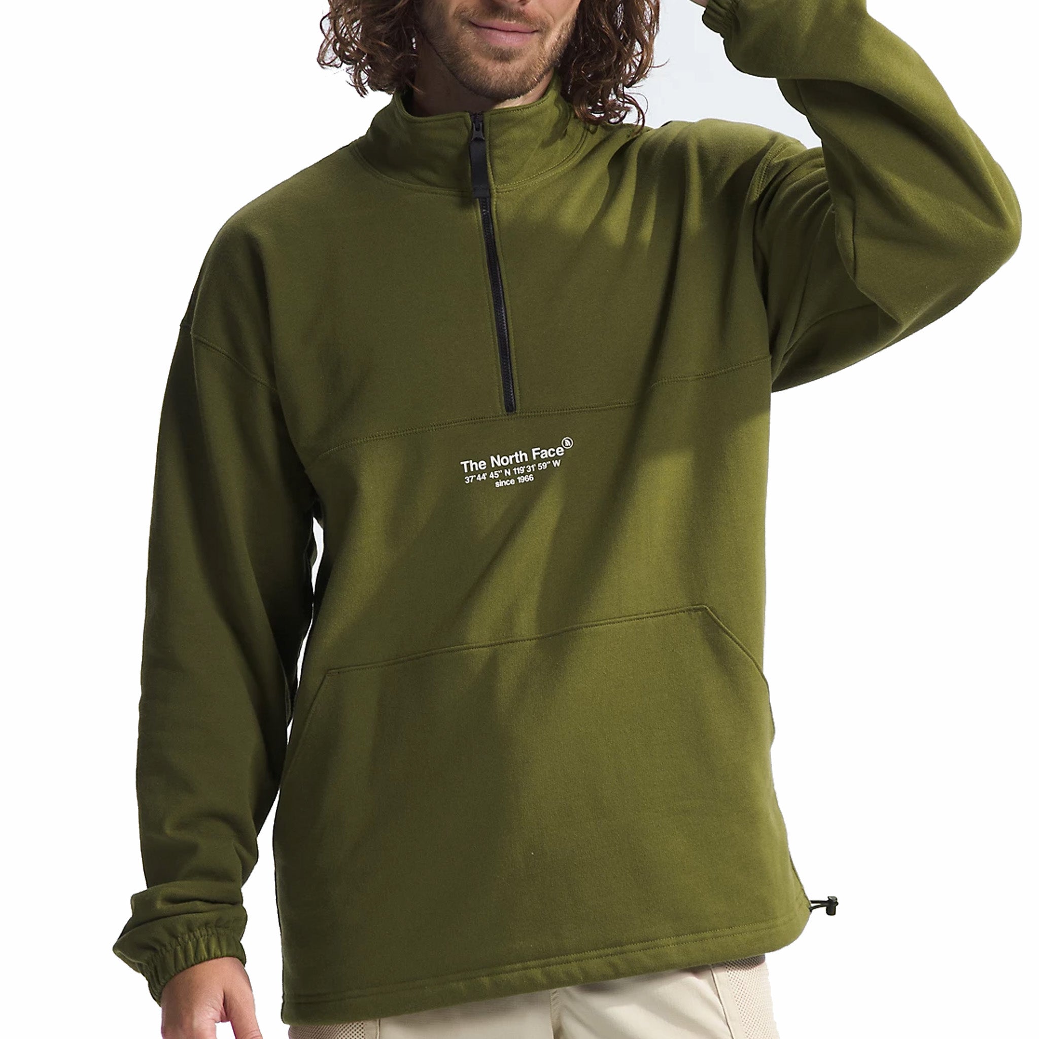 The North Face Men&#39;s AXYS 1/4 Zip Fleece (Forest Olive) - August Shop