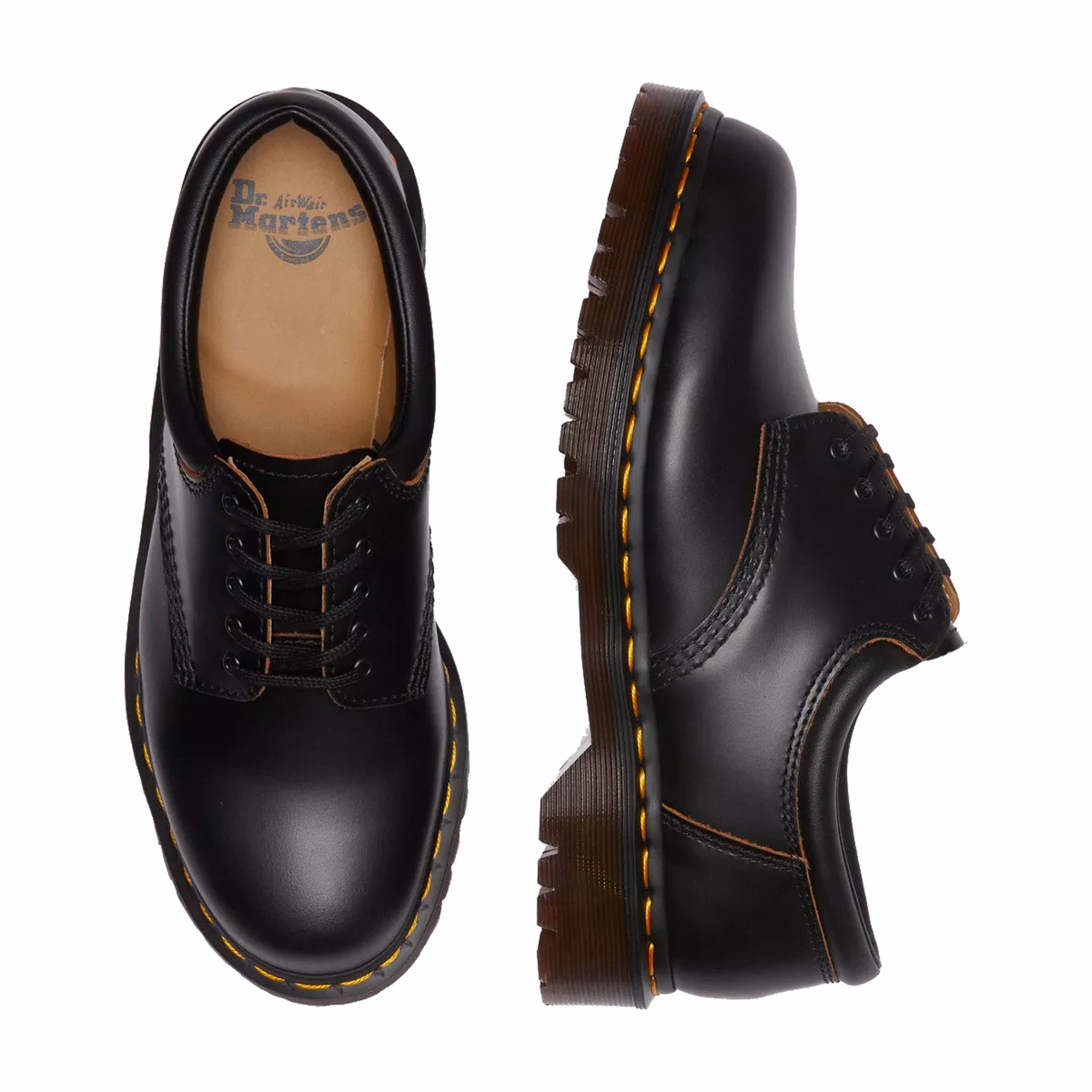 Dr. Martens 8053 Vintage Smooth Leather Oxford Shoes (Black) - August Shop