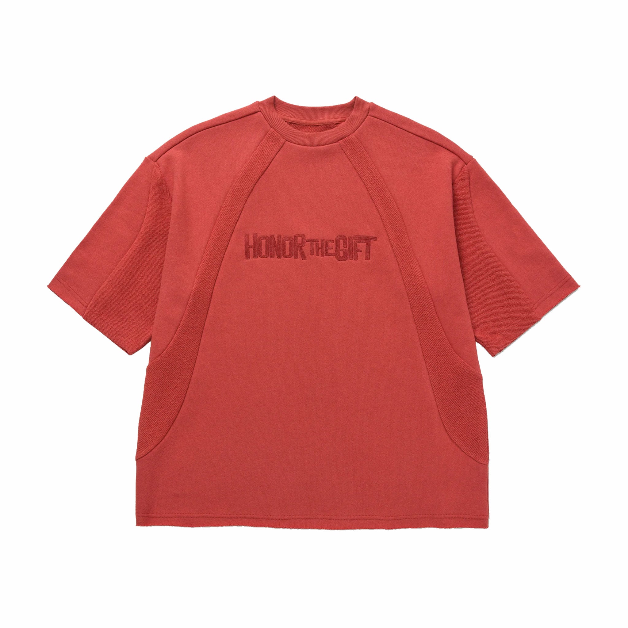 Honor The Gift S/S Panel Terry Jumper (Brick) - August Shop