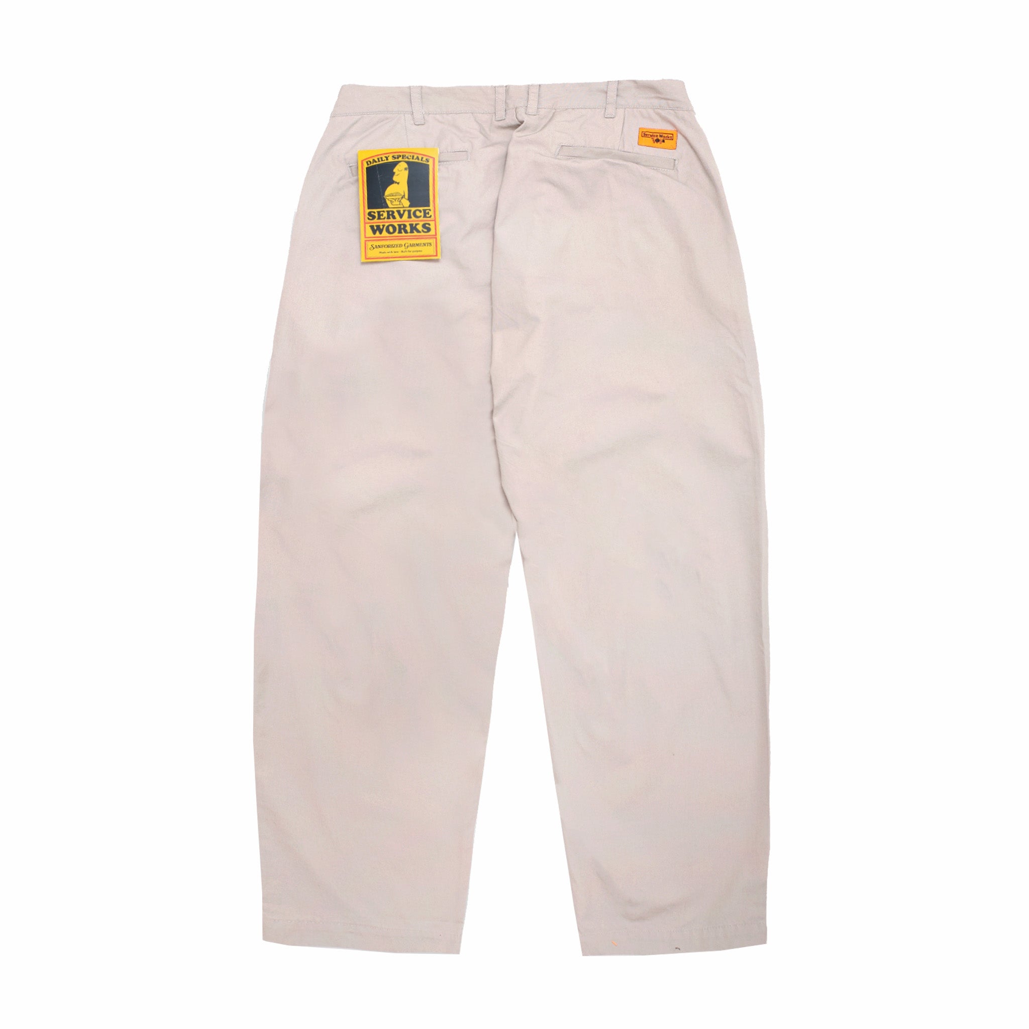 Service Works Twill Part Timer Pant (Stone) - August Shop