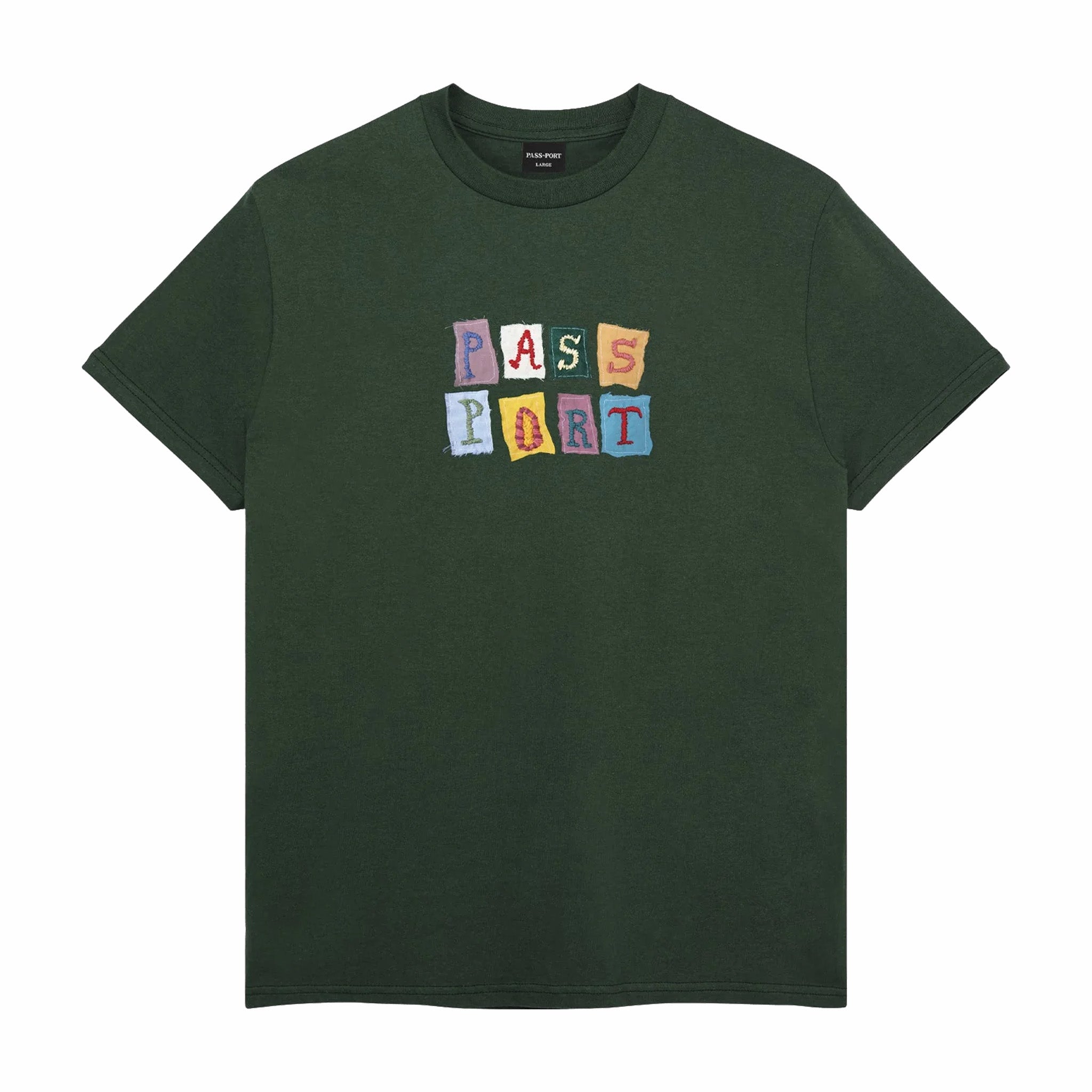 Pass~Port Patchwork Tee (Forest Green) - August Shop