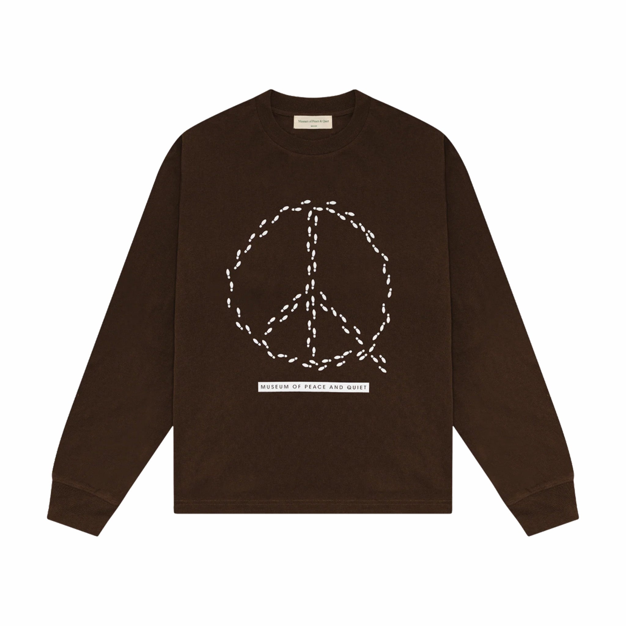 Museum of Peace &amp; Quiet Peaceful Path LS Shirt (Brown) - August Shop