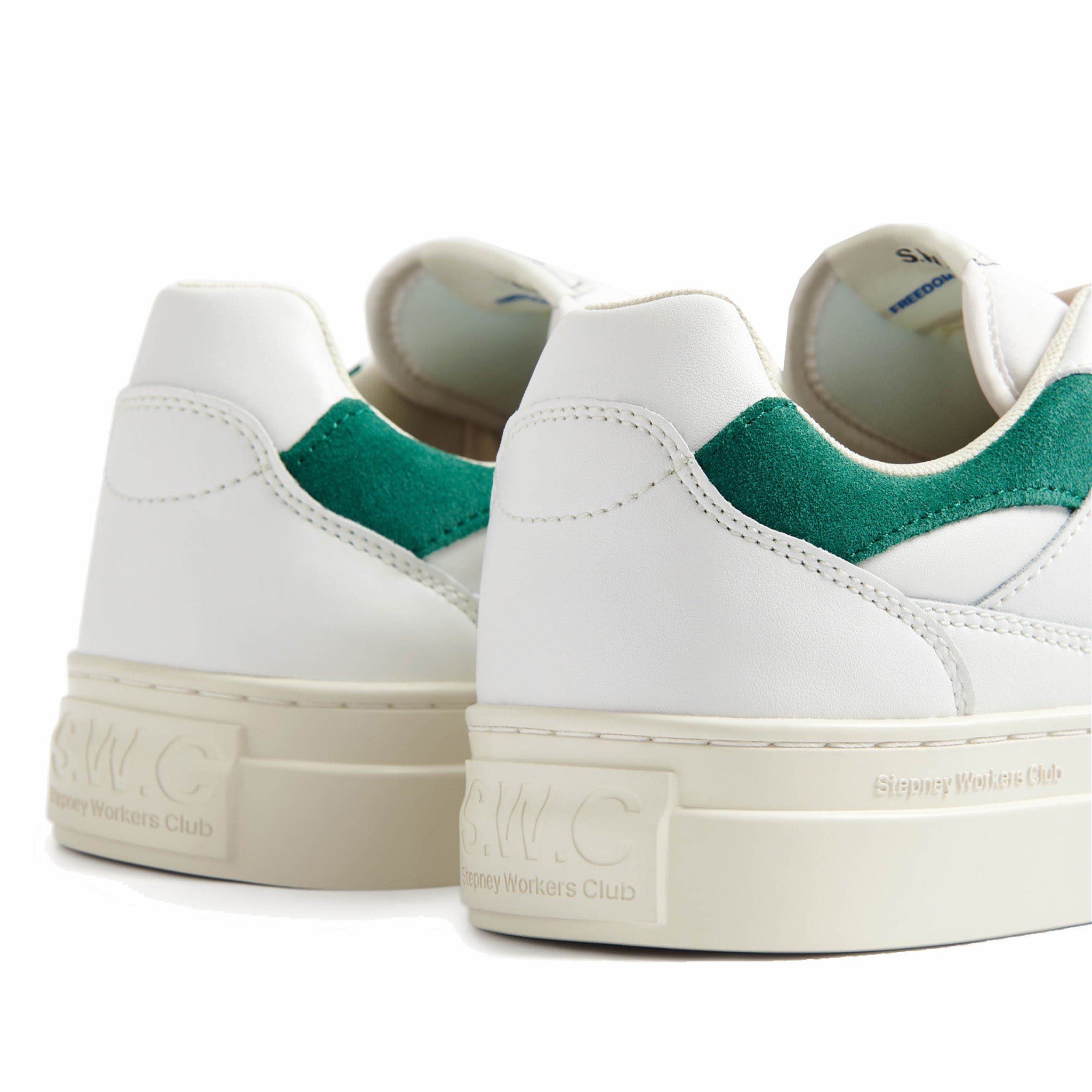 Stepney Workers Club Pearl Leather (White/Green) - August Shop