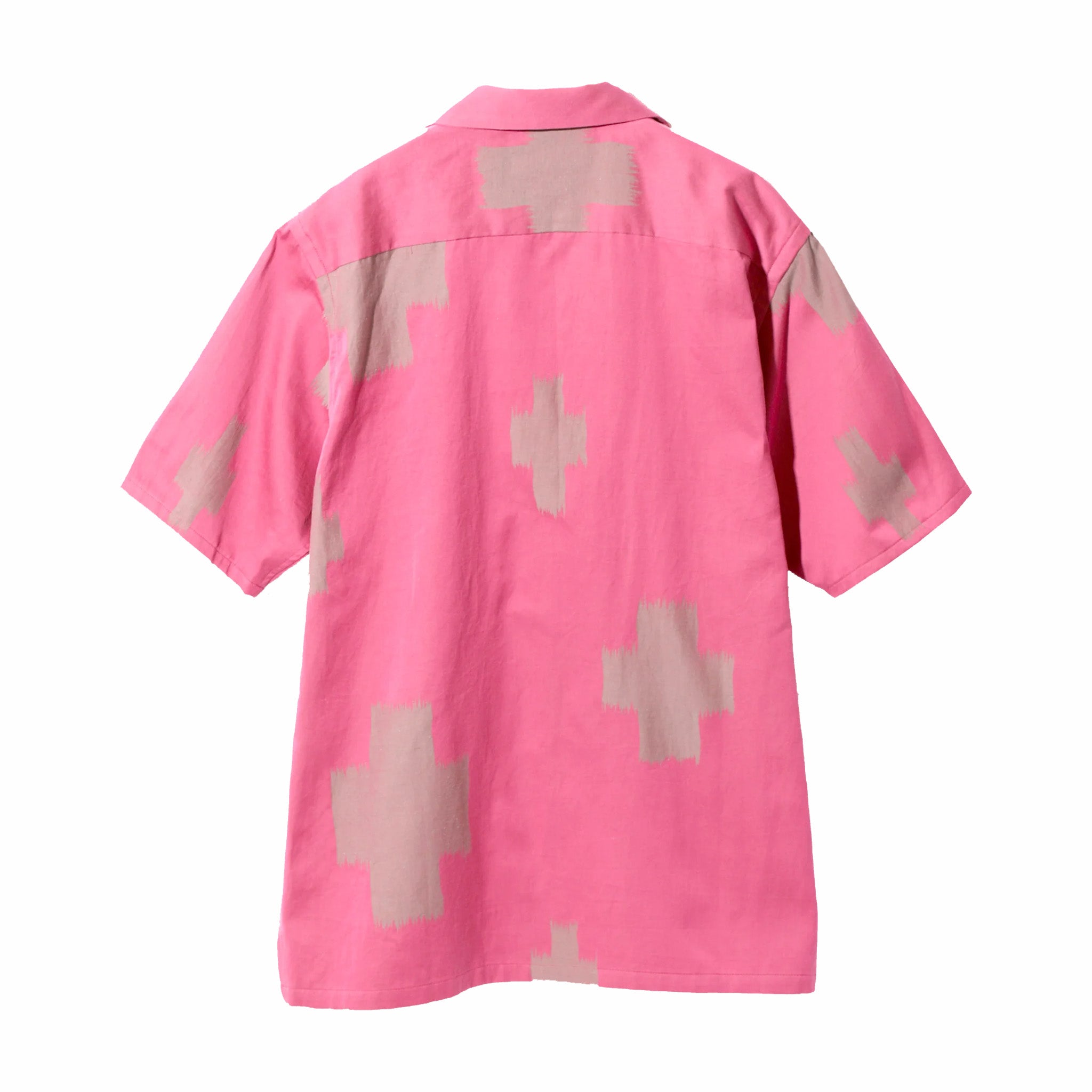 Needles S/S One-Up Shirt - Pink Cross - C/L Kimono Jacquard (Multi) - August Shop