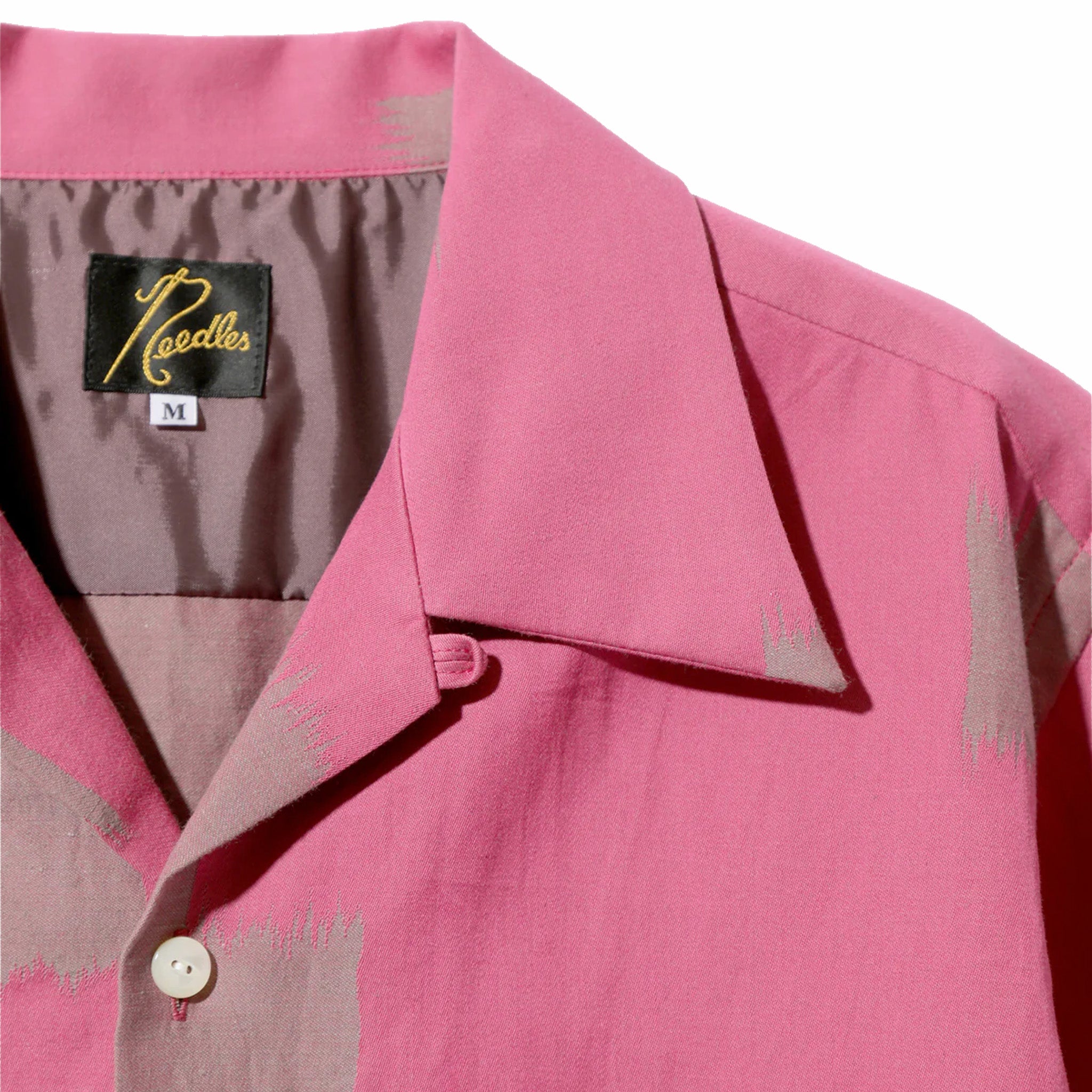 Needles S/S One-Up Shirt - Pink Cross - C/L Kimono Jacquard (Multi) - August Shop