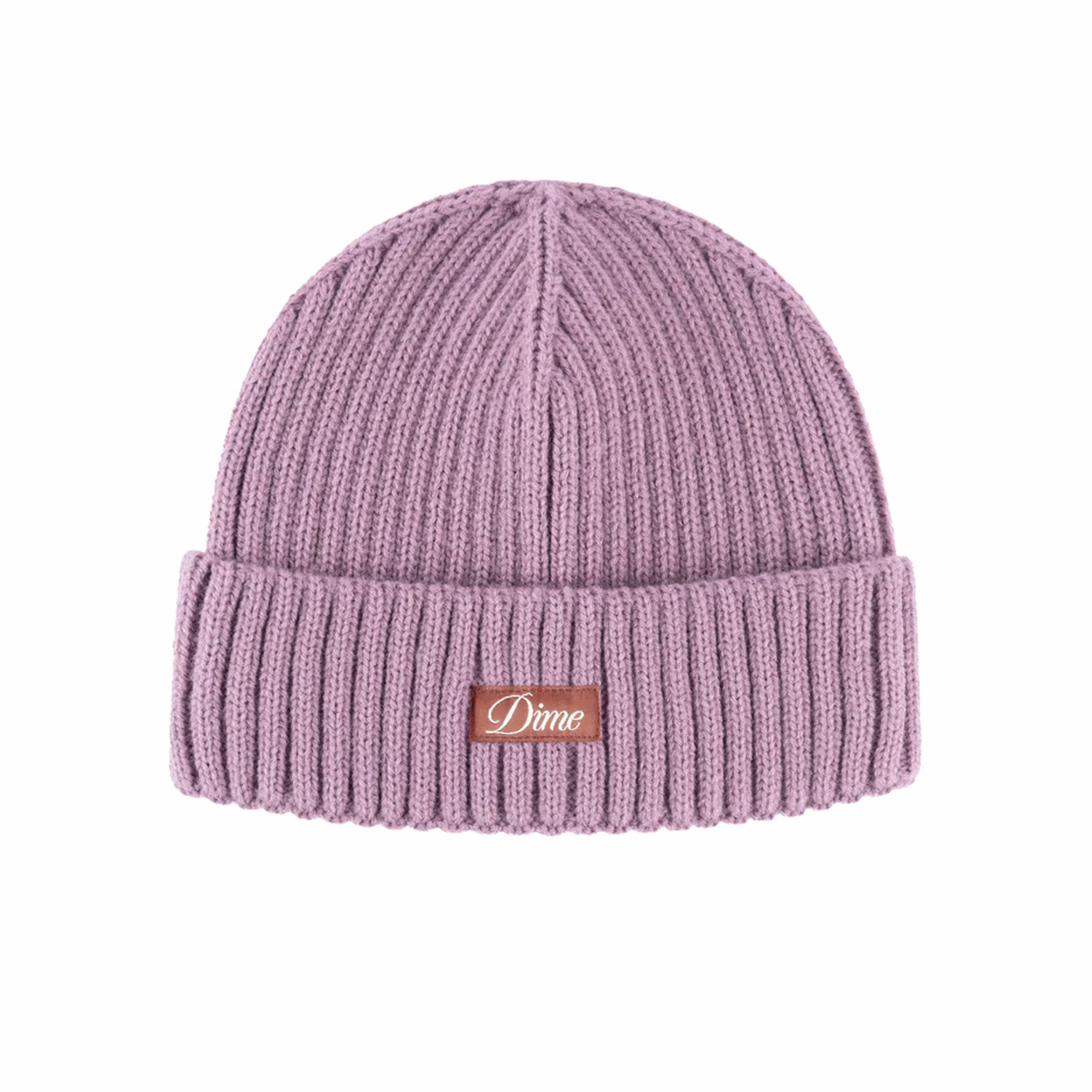 Dime Cursive Fold Beanie (Pink Lilac) - August Shop