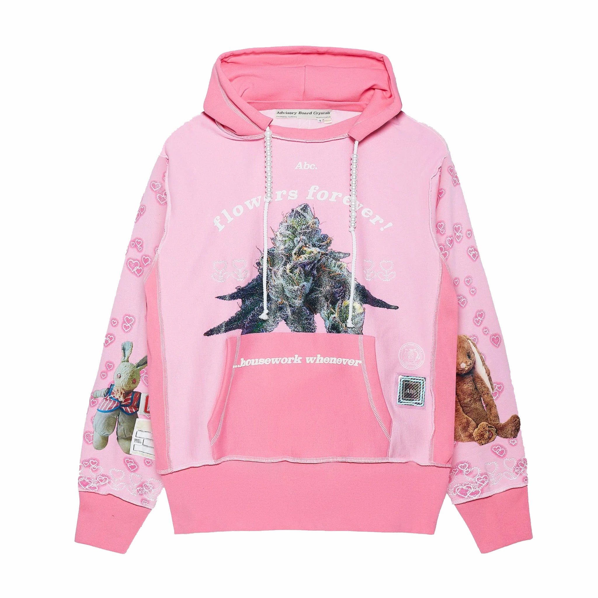 Advisory Board Crystals Flowers Forever Hoodie (Pink) - August Shop