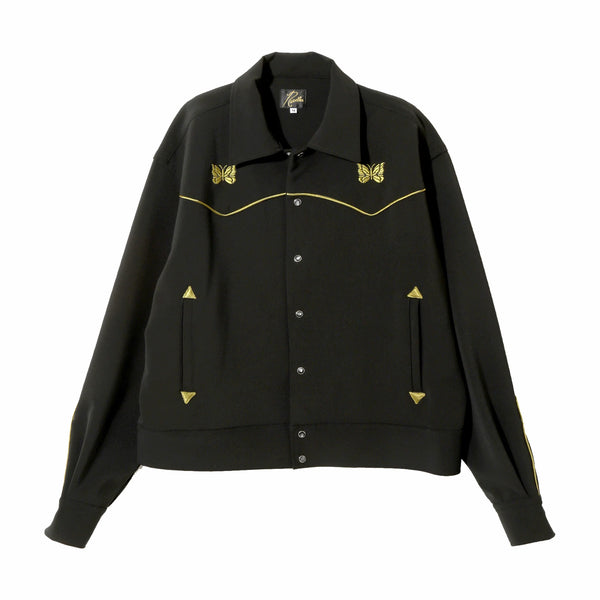 Needles Piping Cowboy Jacket - PE/PU Double Cloth (Black) – August