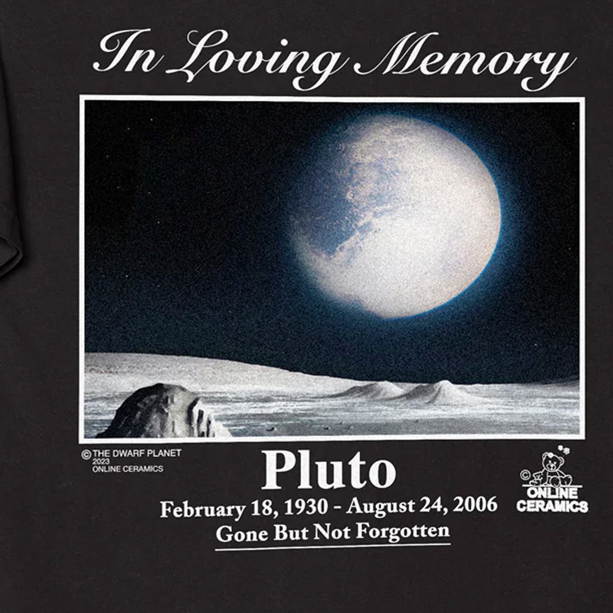 Online Ceramics “Pluto” SS Tee (Black) - August Shop