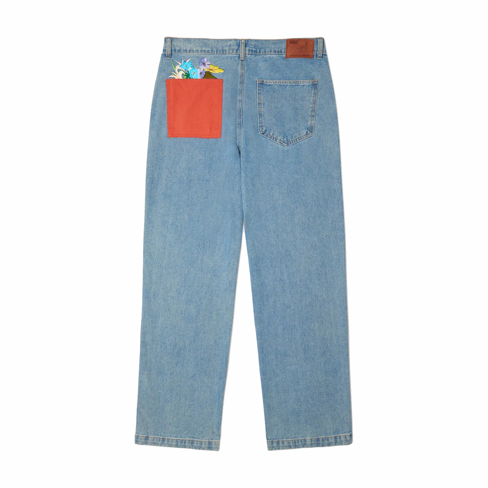 KidSuper Studios All Over Flower Pots Denim Jeans (Blue) - August Shop