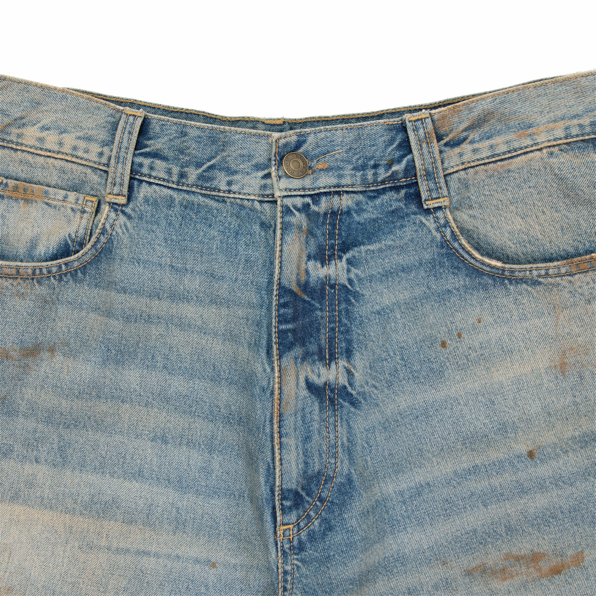 Boiler Room Printed 5 Pocket Jean (Blue)