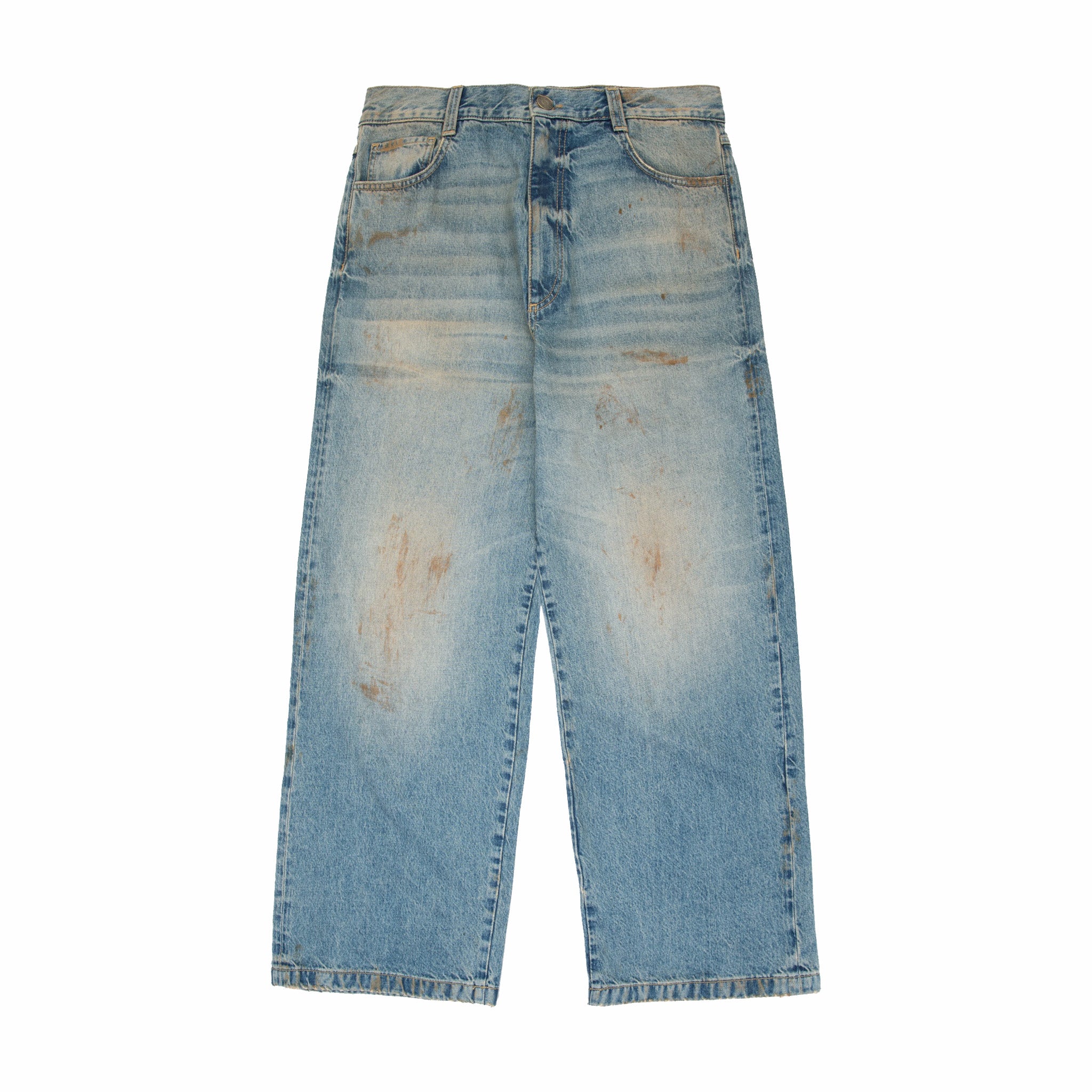 Boiler Room Printed 5 Pocket Jean (Blue)