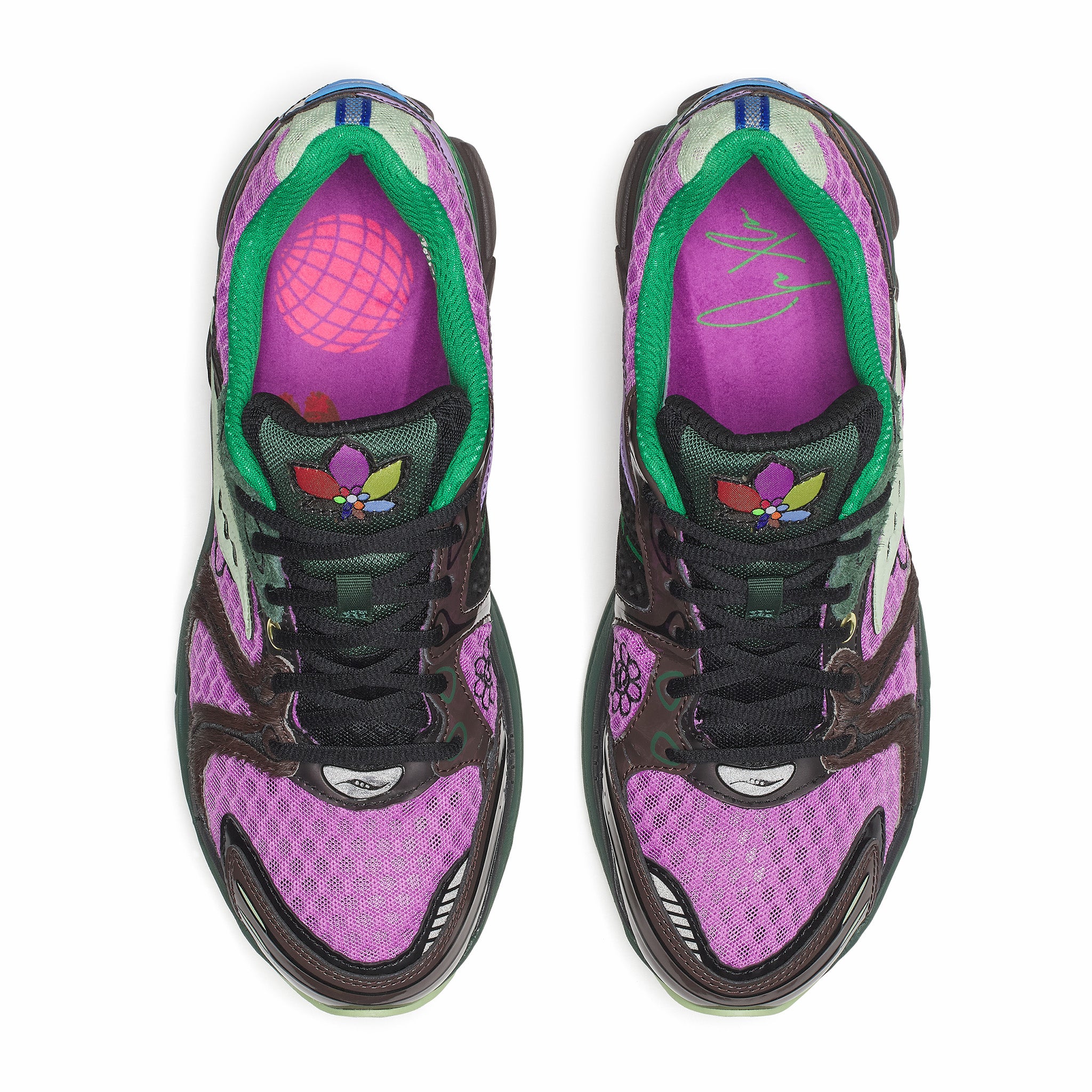Saucony x Jae Tips Men's "Flowers Grow Uptown" Progrid Triumph 4 (Violet/Earth) - August Shop