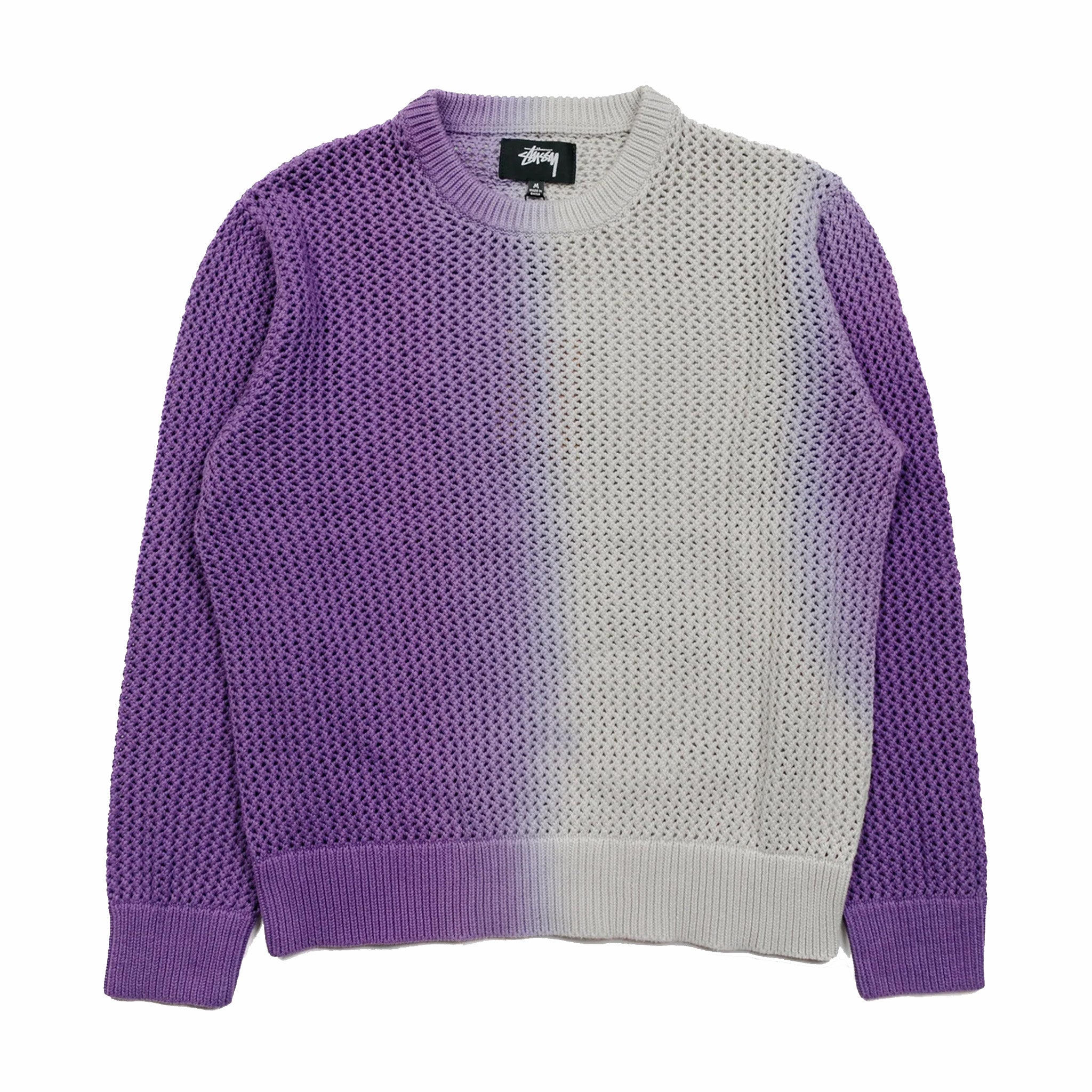 Stüssy Dyed Loose Guage Sweater (Purple) - August Shop