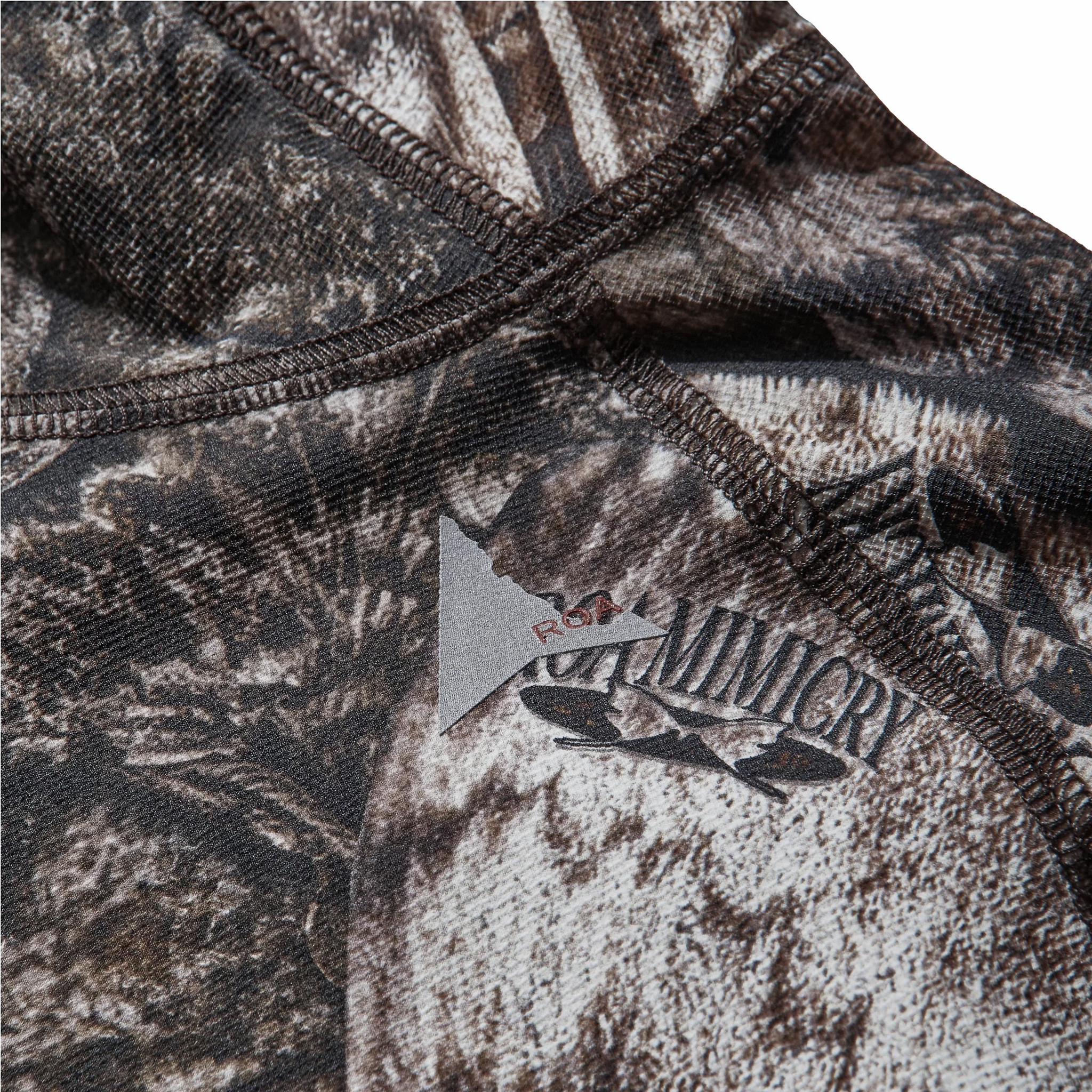 ROA Lio Upf +50 Baselayer Moth Print Long Sleeve Hoodie (Brown) - August Shop