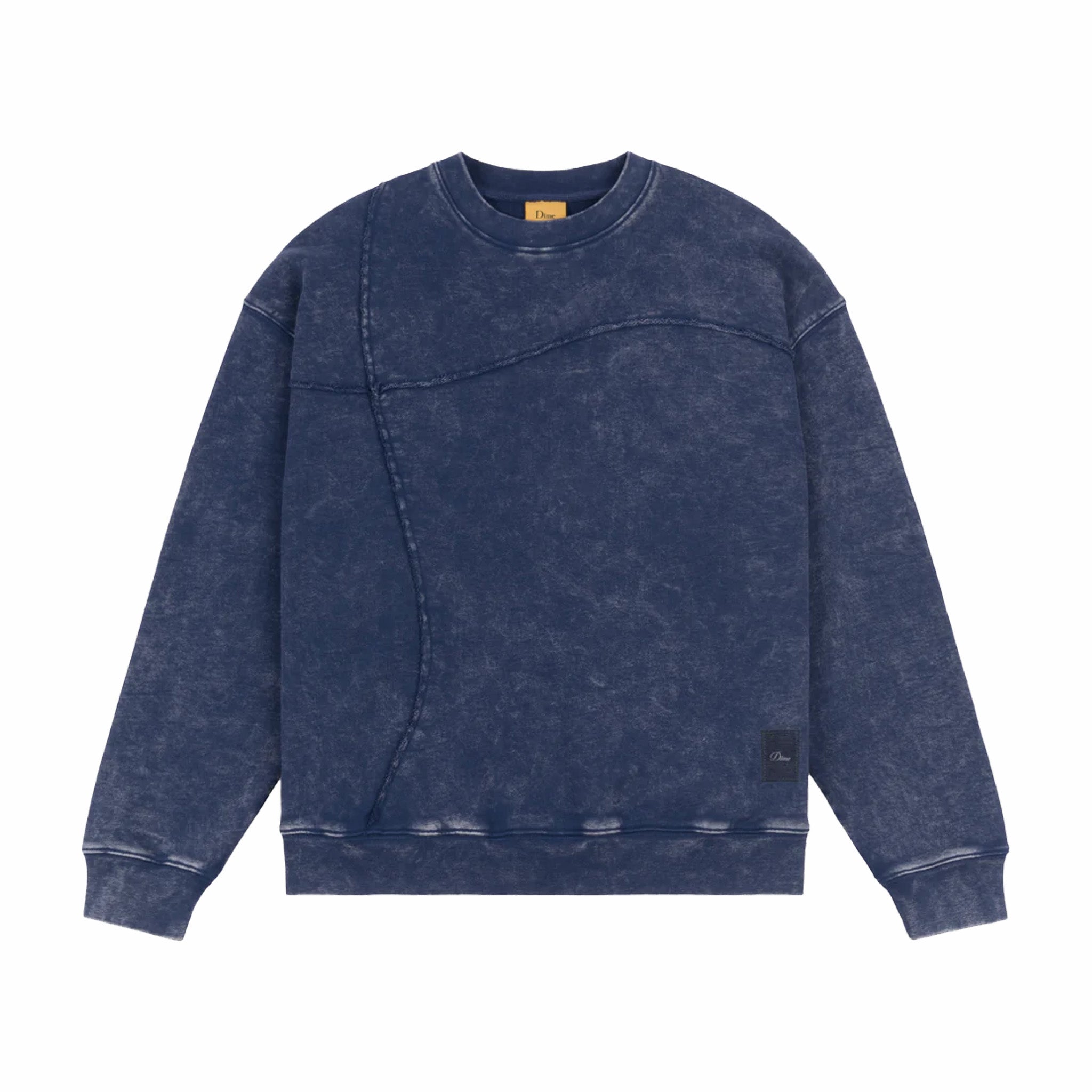 Dime Reverse Stitch Crewneck (Navy Washed) - August Shop