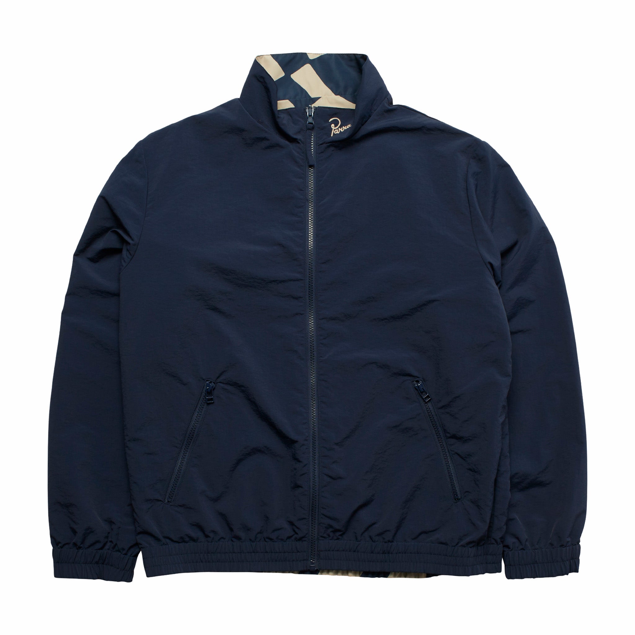 by Parra Zoom Winds Reversible Track Jacket (Navy Blue) - August Shop