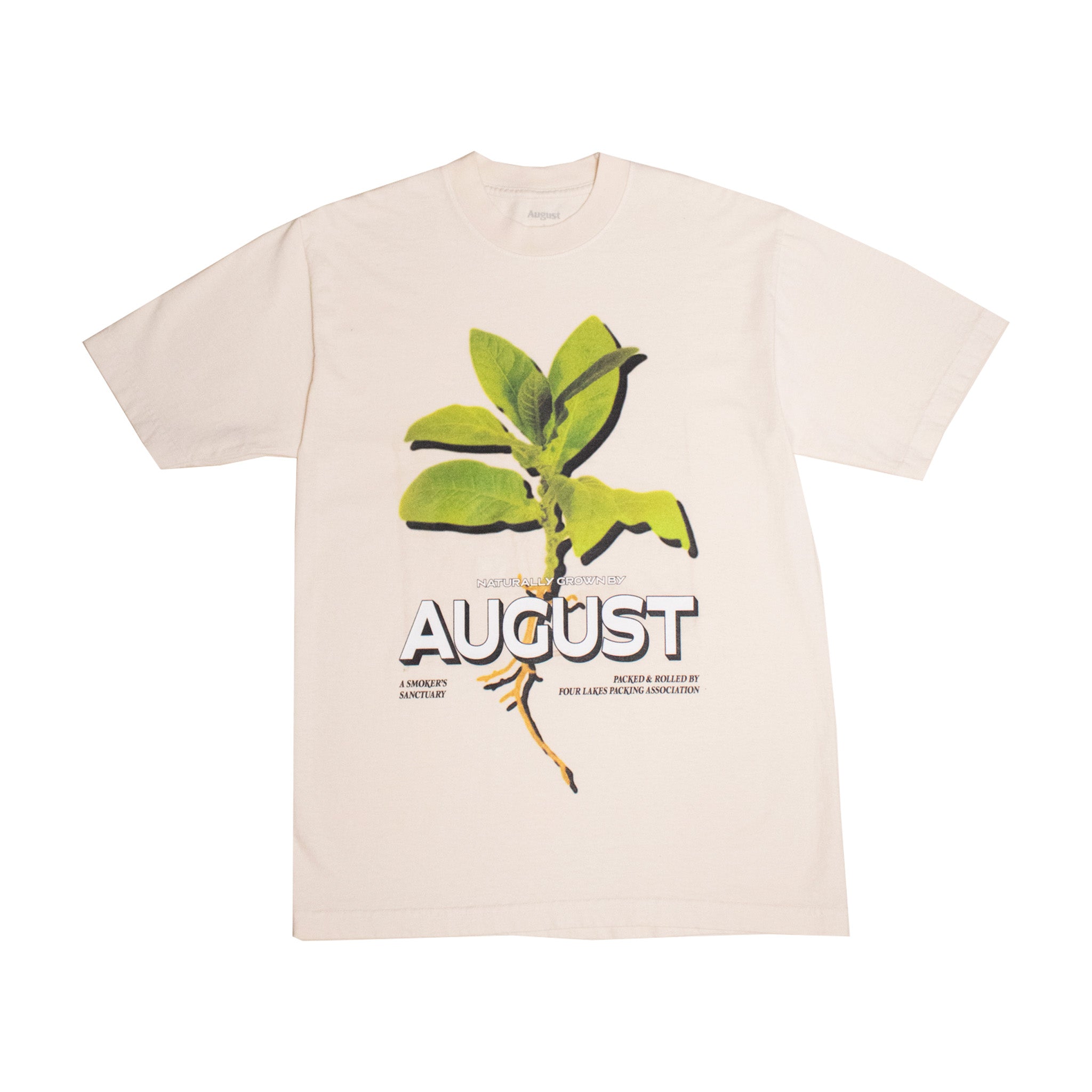 August &quot;Grown&quot; T-Shirt (Creme) - August Shop